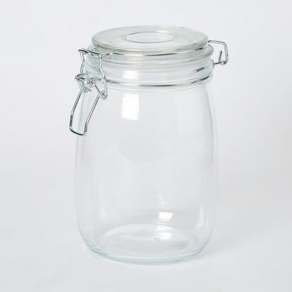 Atlanta Glass Canister with Metal Clip - 900 ml-Containers and Jars-image-5