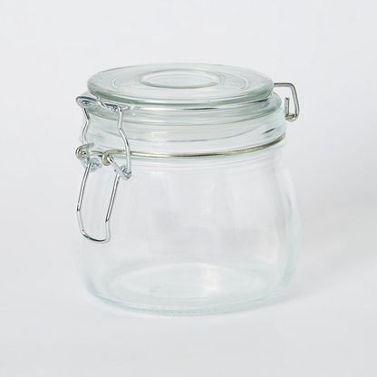 Atlanta Glass Canister with Metal Clip - 450 ml