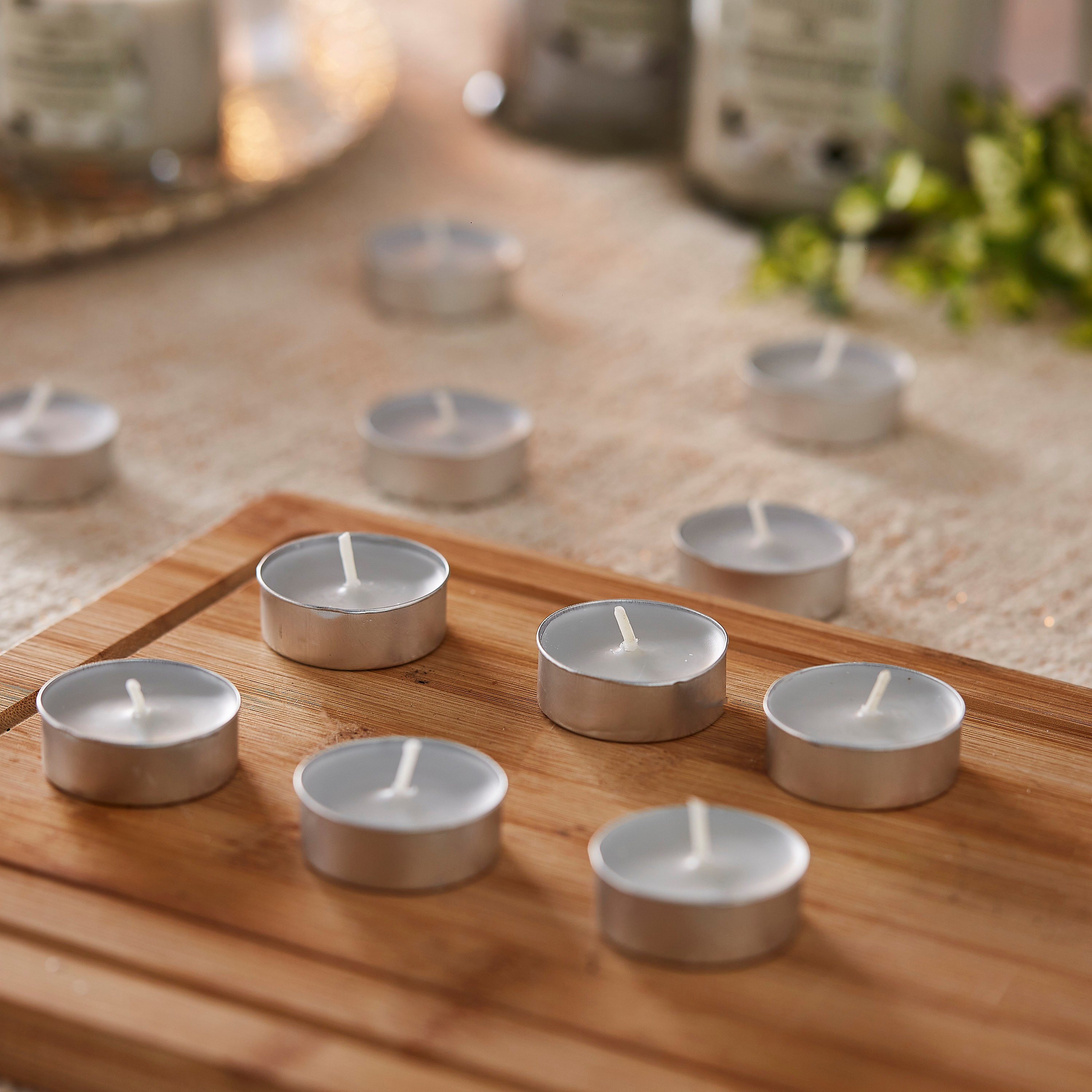 طقم شموع صغيرة فاخرة برائحة عود الأبنوس 30 قطعة أحادية اللون من زين-PROMO_HB_AE_B1G1_250925-image-1