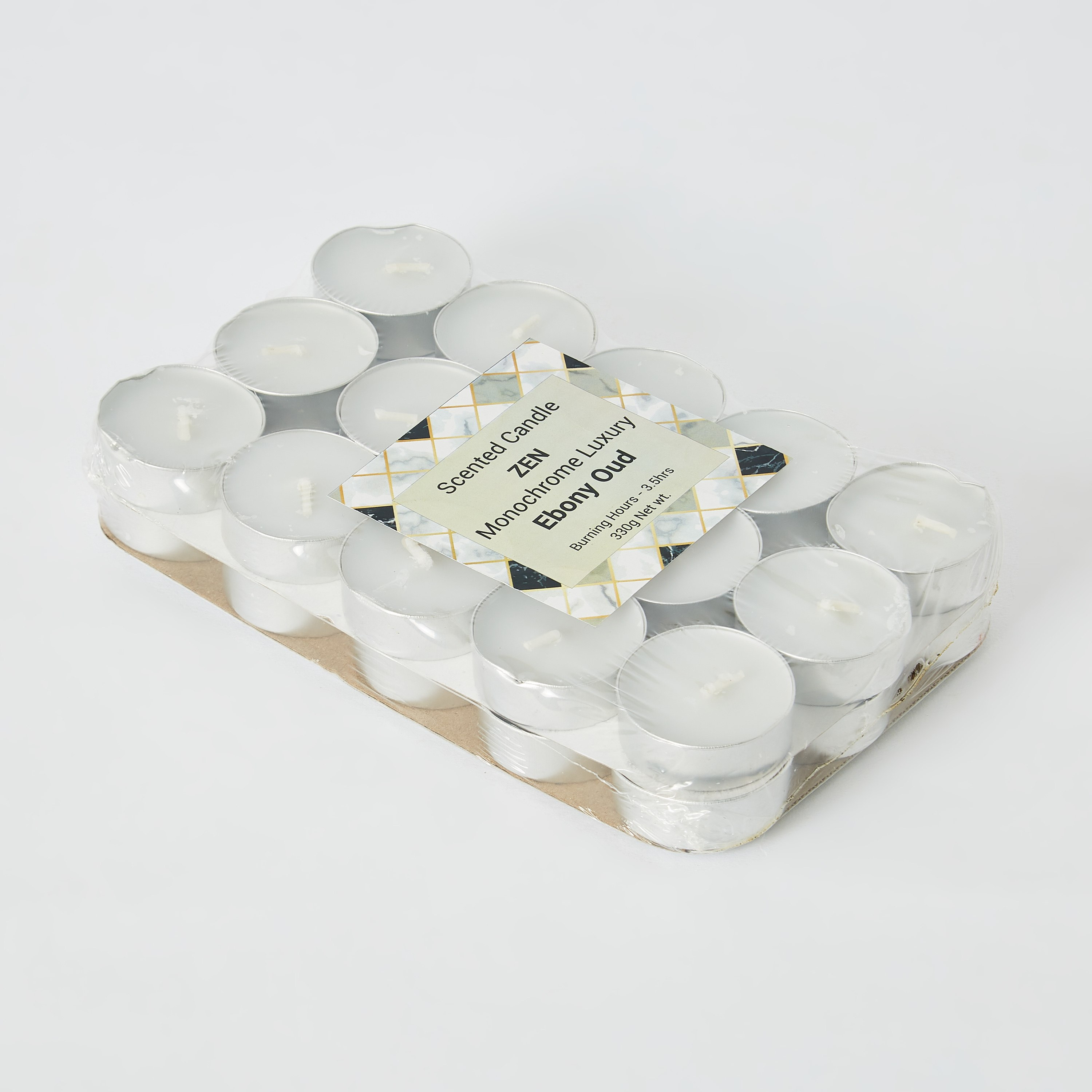 طقم شموع صغيرة فاخرة برائحة عود الأبنوس 30 قطعة أحادية اللون من زين-PROMO_HB_AE_B1G1_250925-image-5