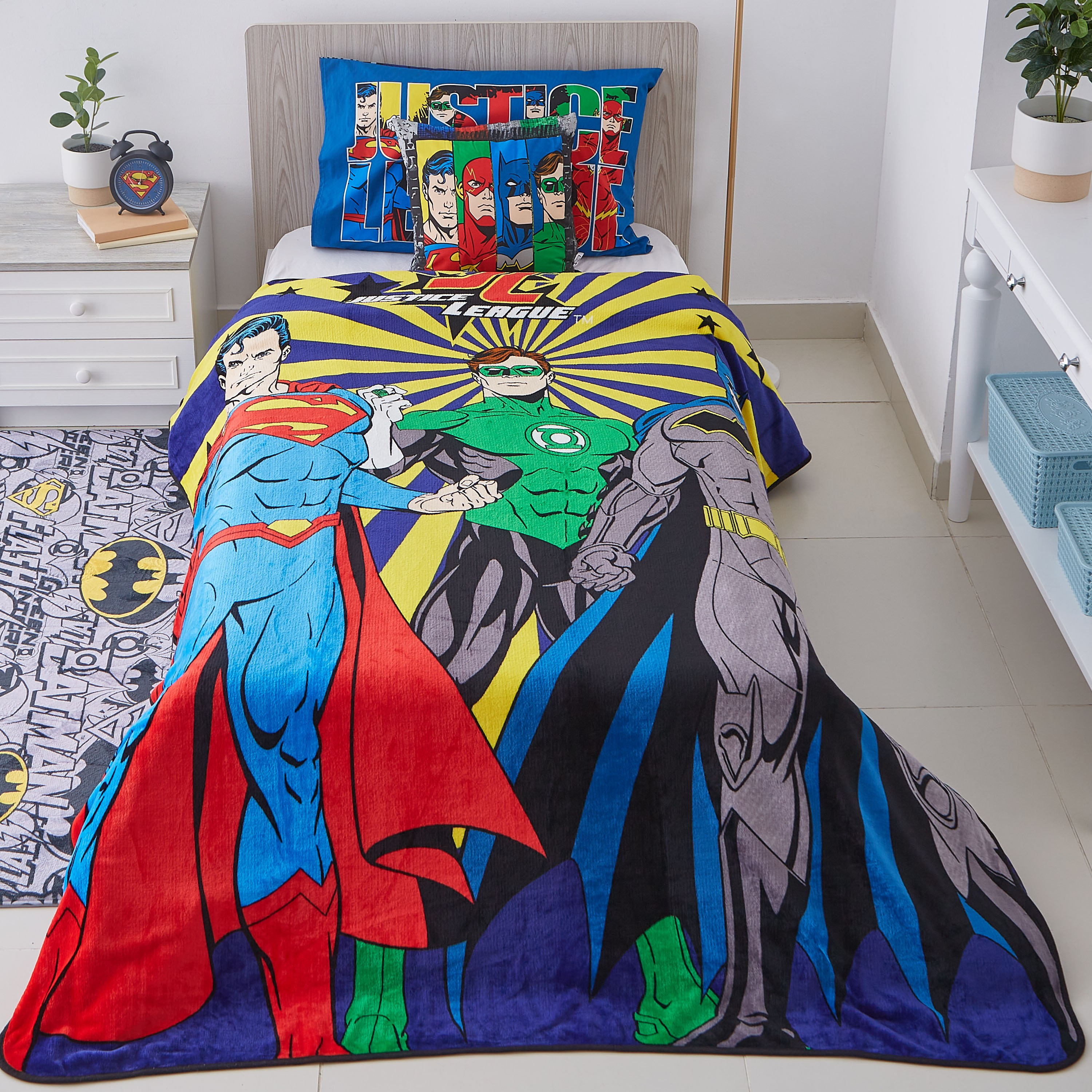 بطانية فلانيل بتصميم جاستيس ليج - 160x220 سم-hbxhomeware-hbxkidsandyouth-image-2