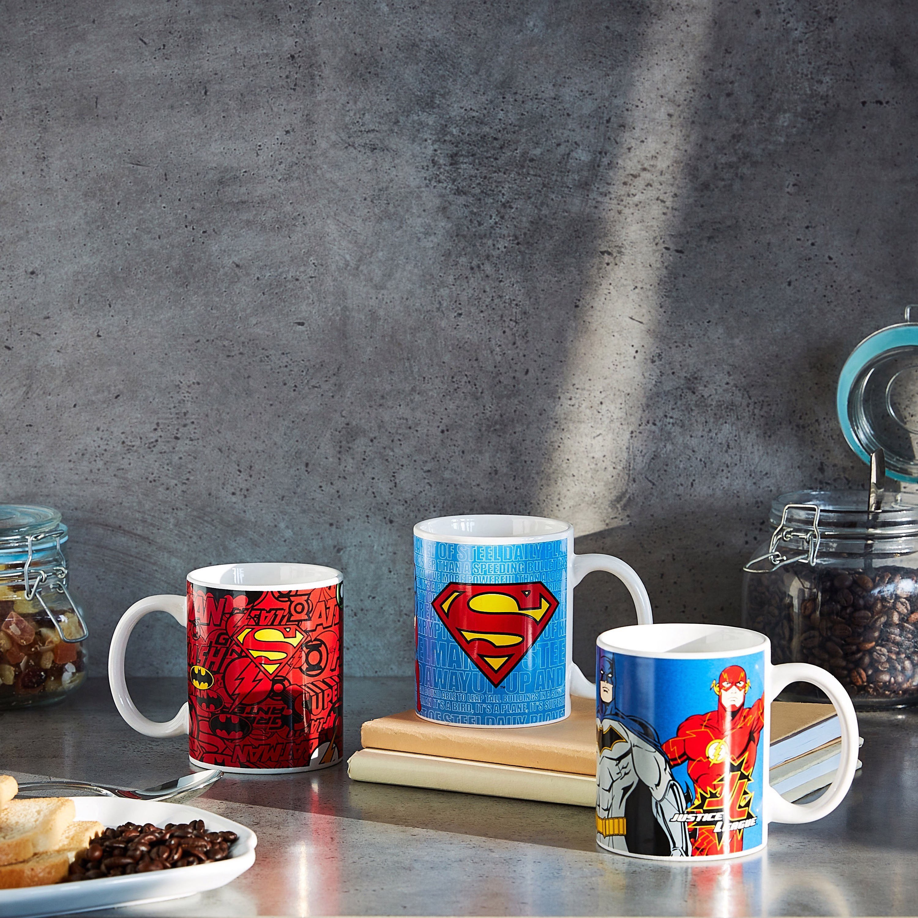 مج على شكل صفيحة سوبرمان من جاستيس ليج-hbxhomeware-hbxkidsandyouth-image-3