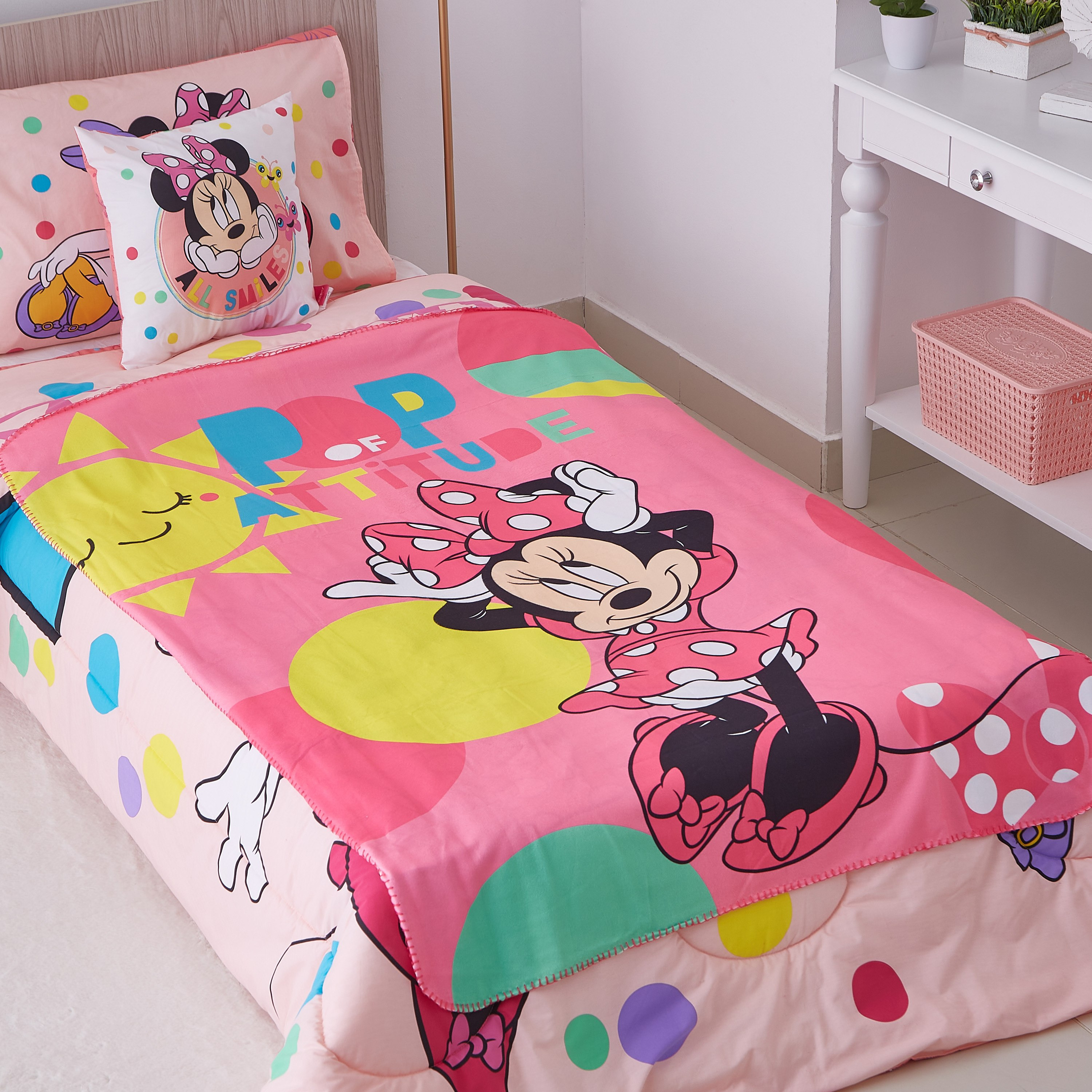 Minnie Mouse Polar Fleece Blanket - 100x150 cm-hbxhomeware-hbxkidsandyouth-image-1