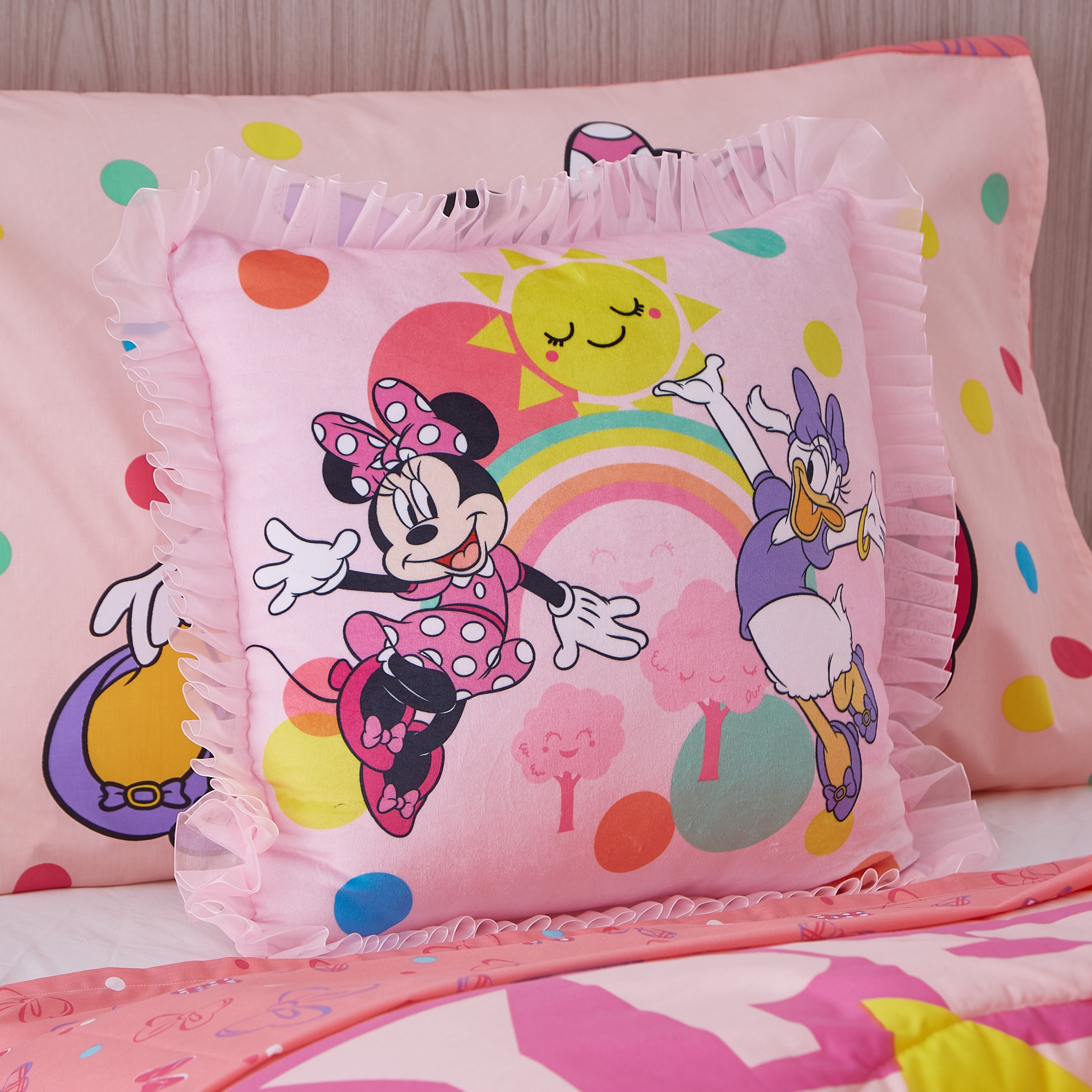 وسادة ميني ماوس بكشكش - 40x40 سم-hbxhomeware-hbxkidsandyouth-image-1