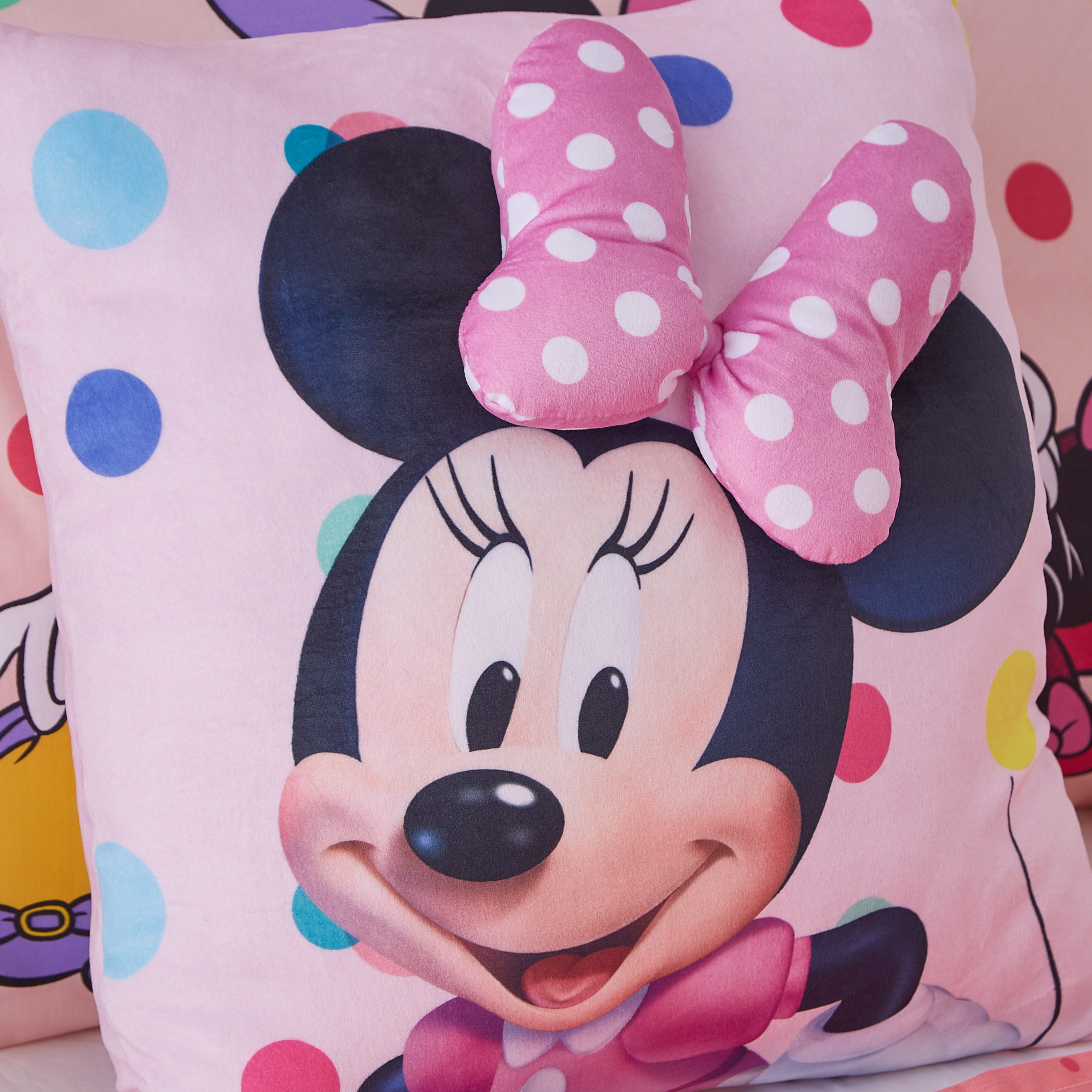 وسادة ميني ماوس بفيونكة ثلاثية الأبعاد - 40x40 سم-hbxhomeware-hbxkidsandyouth-image-3