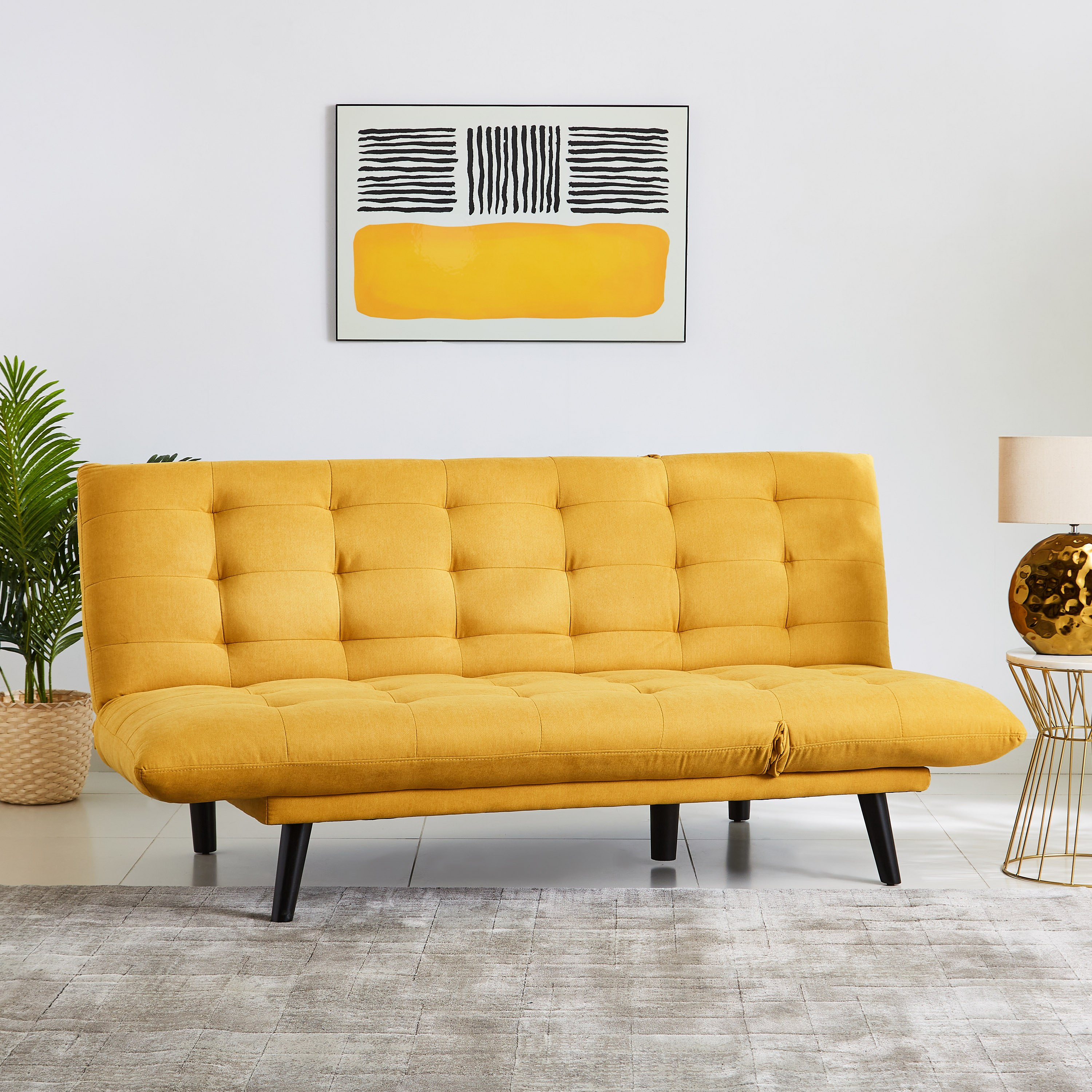 Yellow couch store for sale