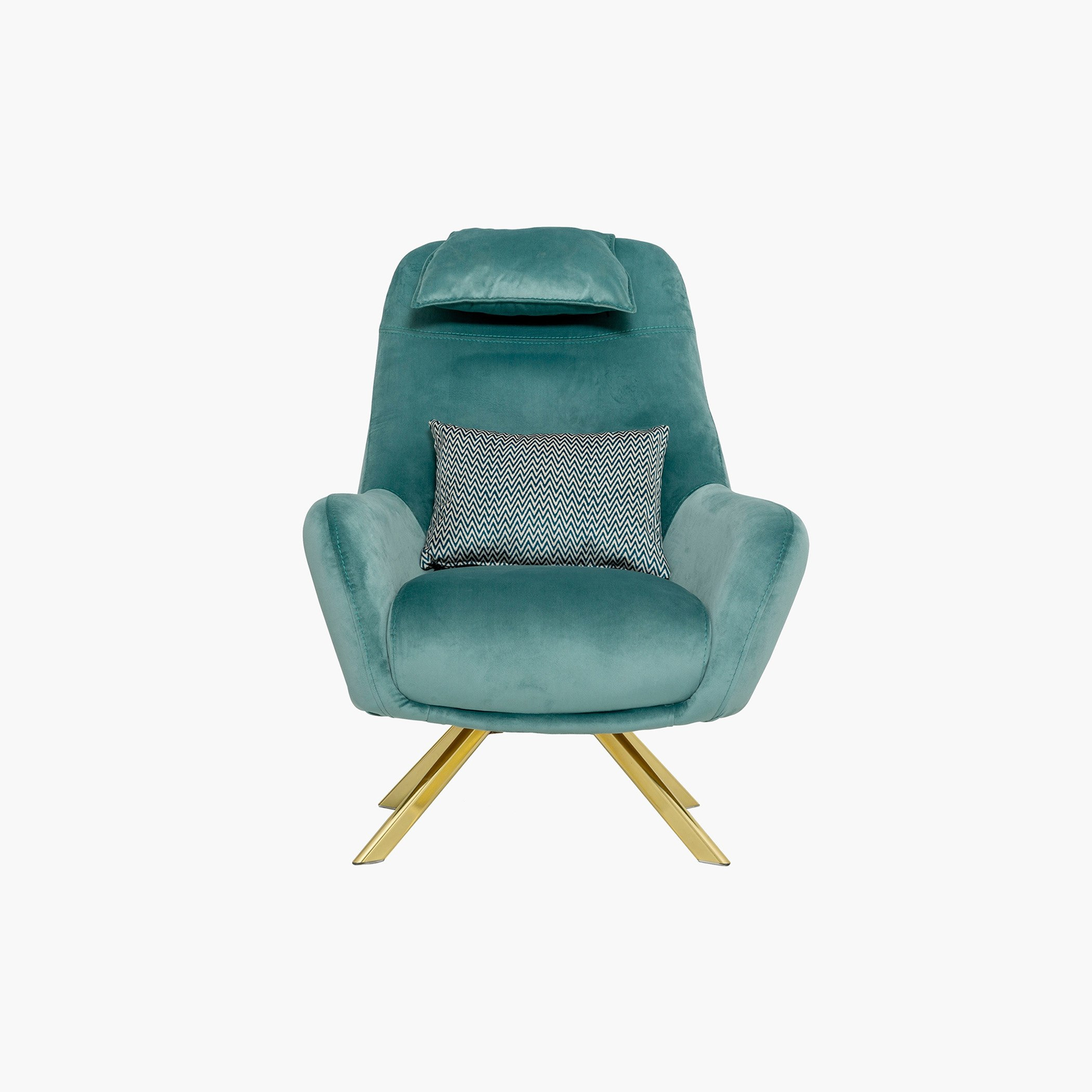 كنبة مخمليّة مقعد واحد مع وسادة بطبعات من إيستير-hbxlivingroom-sofasandarmchairs-sofas-image-1