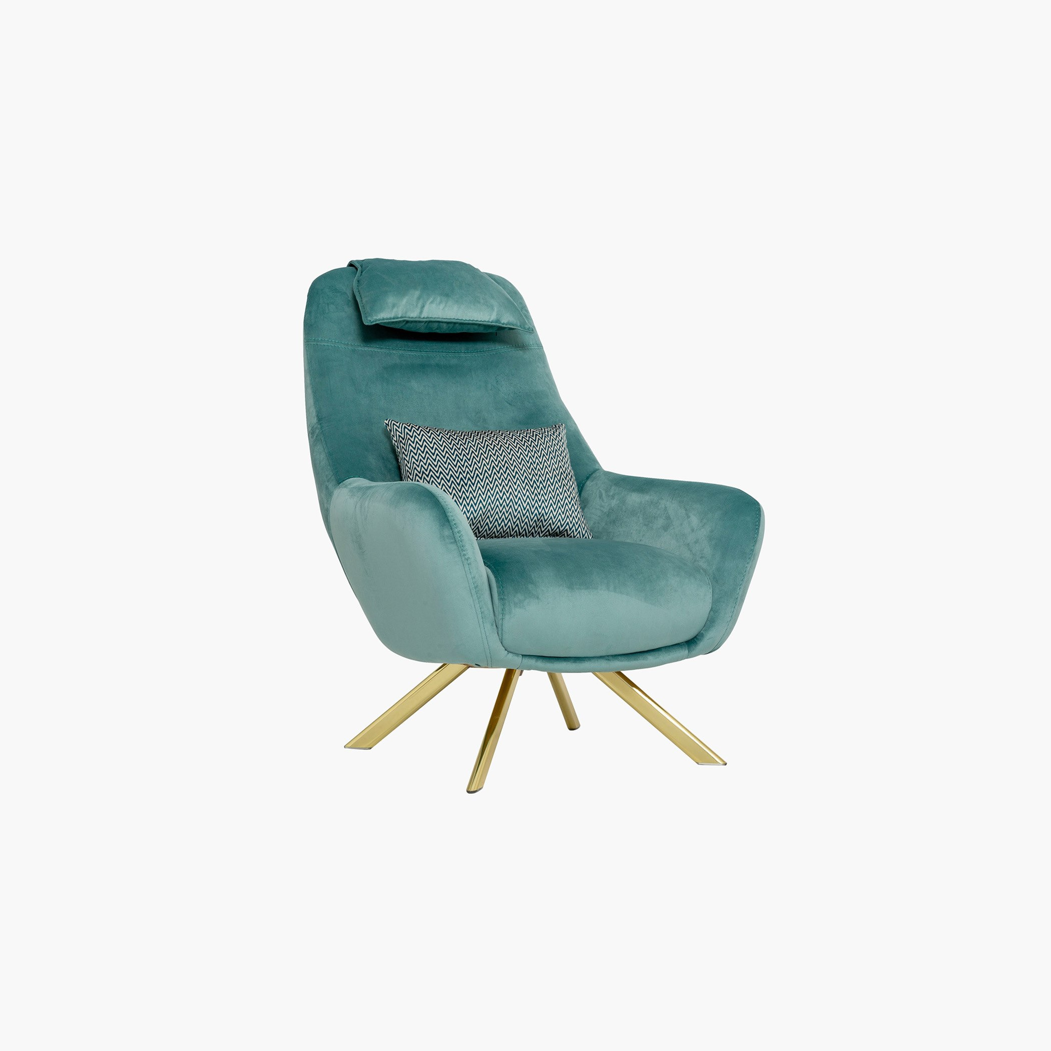 كنبة مخمليّة مقعد واحد مع وسادة بطبعات من إيستير-hbxlivingroom-sofasandarmchairs-sofas-image-2