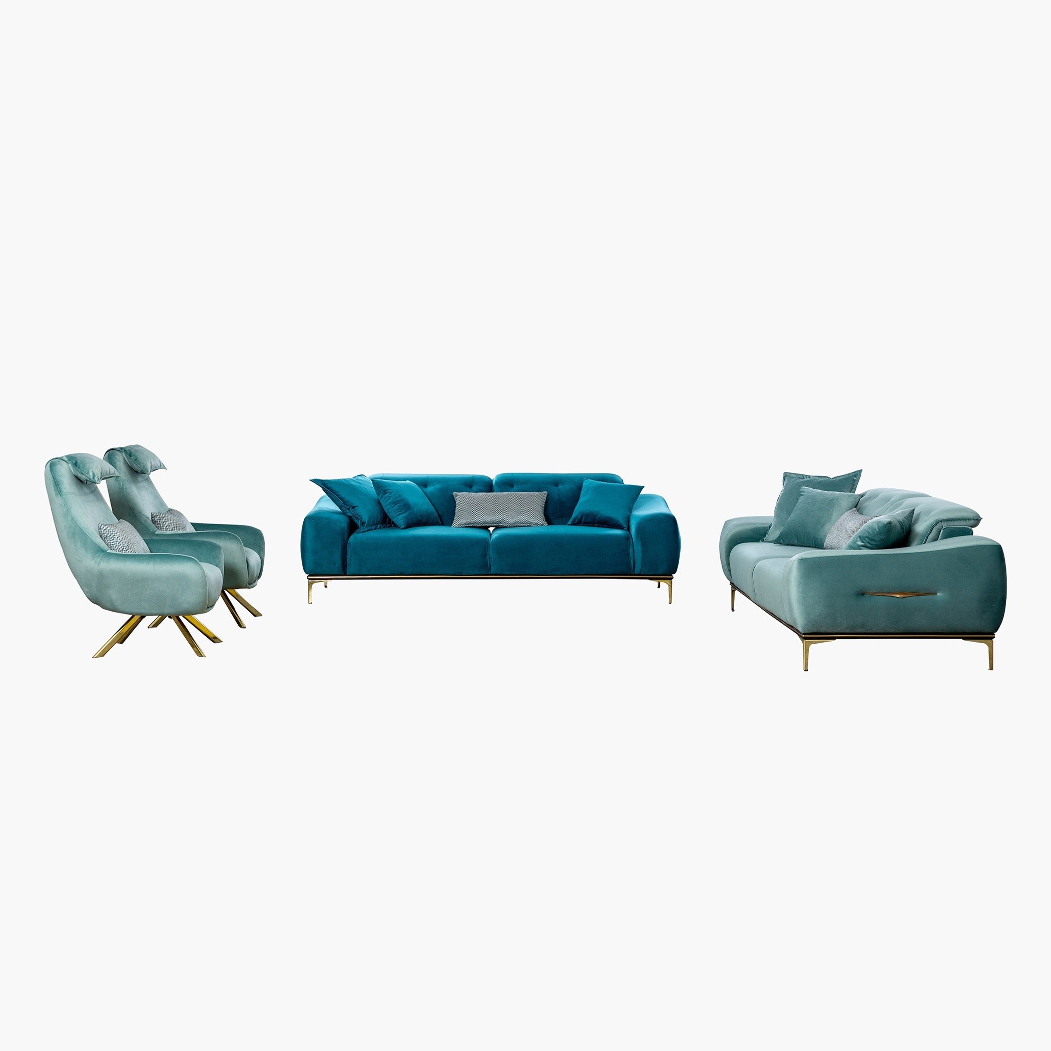 كنبة مخمليّة مقعد واحد مع وسادة بطبعات من إيستير-hbxlivingroom-sofasandarmchairs-sofas-image-4