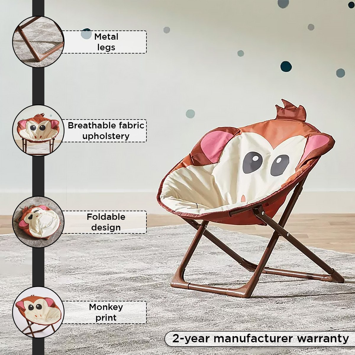 كرسي من جورج - 48x47x47 سم-hbxfurniture-kidsroom-studychairs-image-4