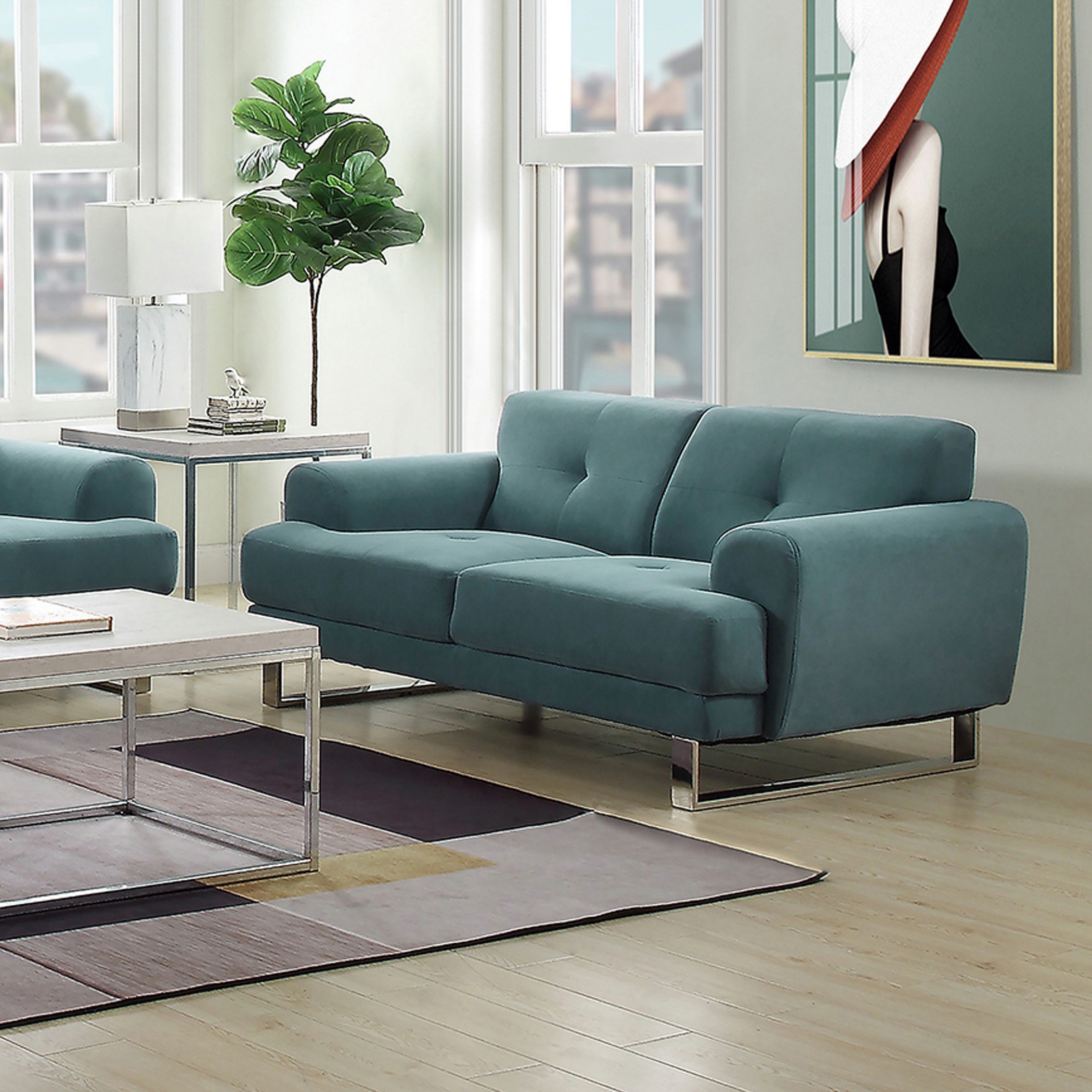 كنبة قماشيّة مقعدين من سبينسر-hbxlivingroom-sofasandarmchairs-sofas-image-1