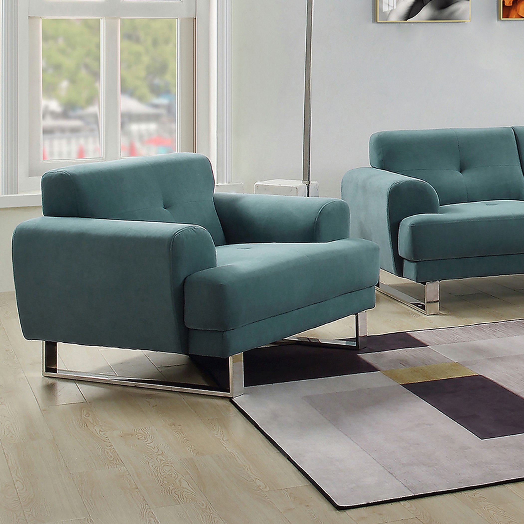 كنبة مخمليّة مقعد واحد من سبينسر-hbxlivingroom-sofasandarmchairs-sofas-image-1