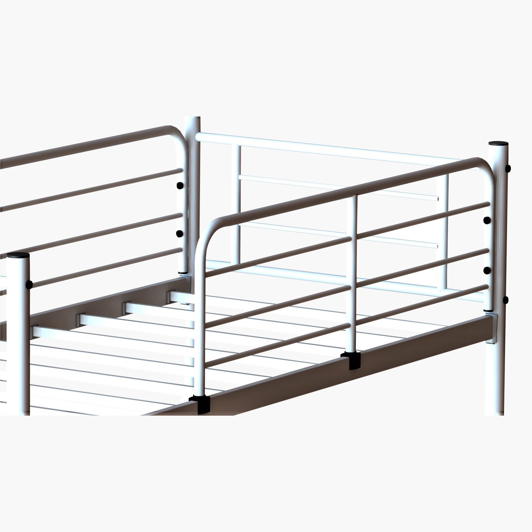 سرير فردي مرتفع بطابقين قابل للتحويل من كومو - 90x200 سم-hbxkidsandyouth-bedsandbedsets-bunkbeds-single-image-8