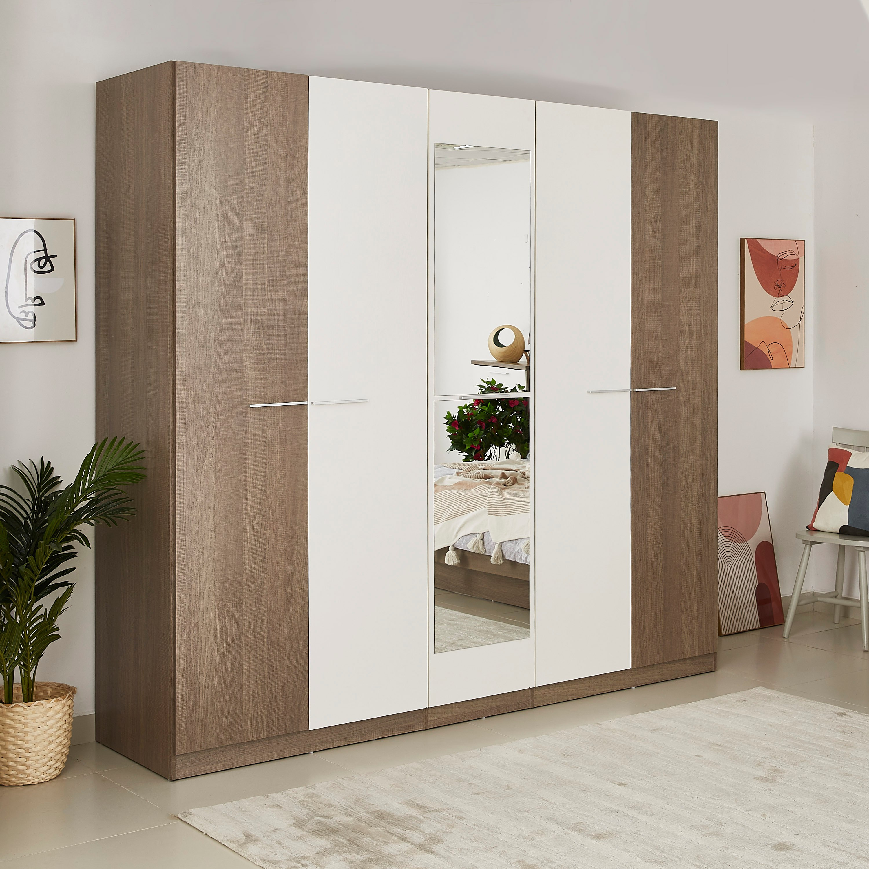 خزانة ملابس 5 أبواب من أيرلندا -hbxfurniture-wardrobes-image-3