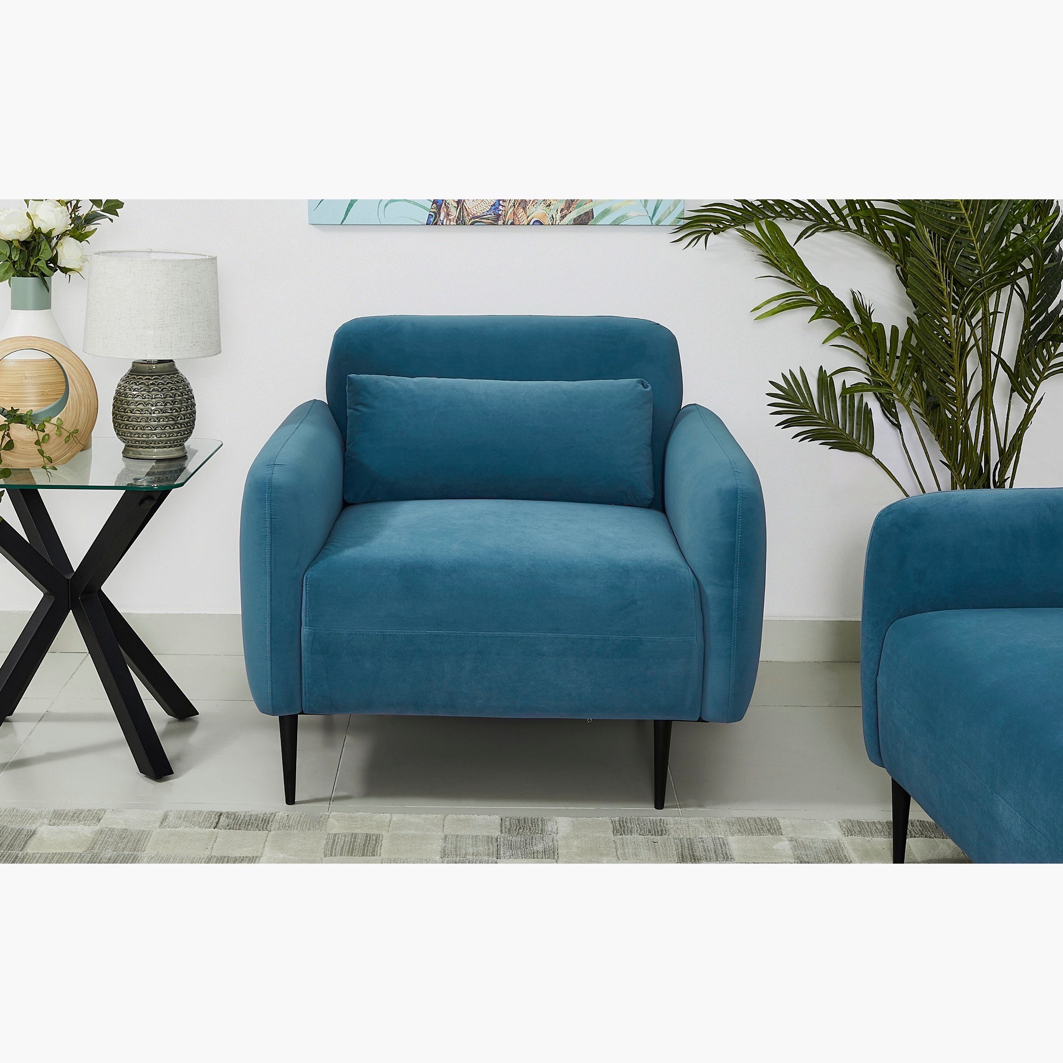 كنبة مخمليّة مقعد واحد مع وسادة من إيلفا-hbxlivingroom-sofasandarmchairs-sofas-image-1