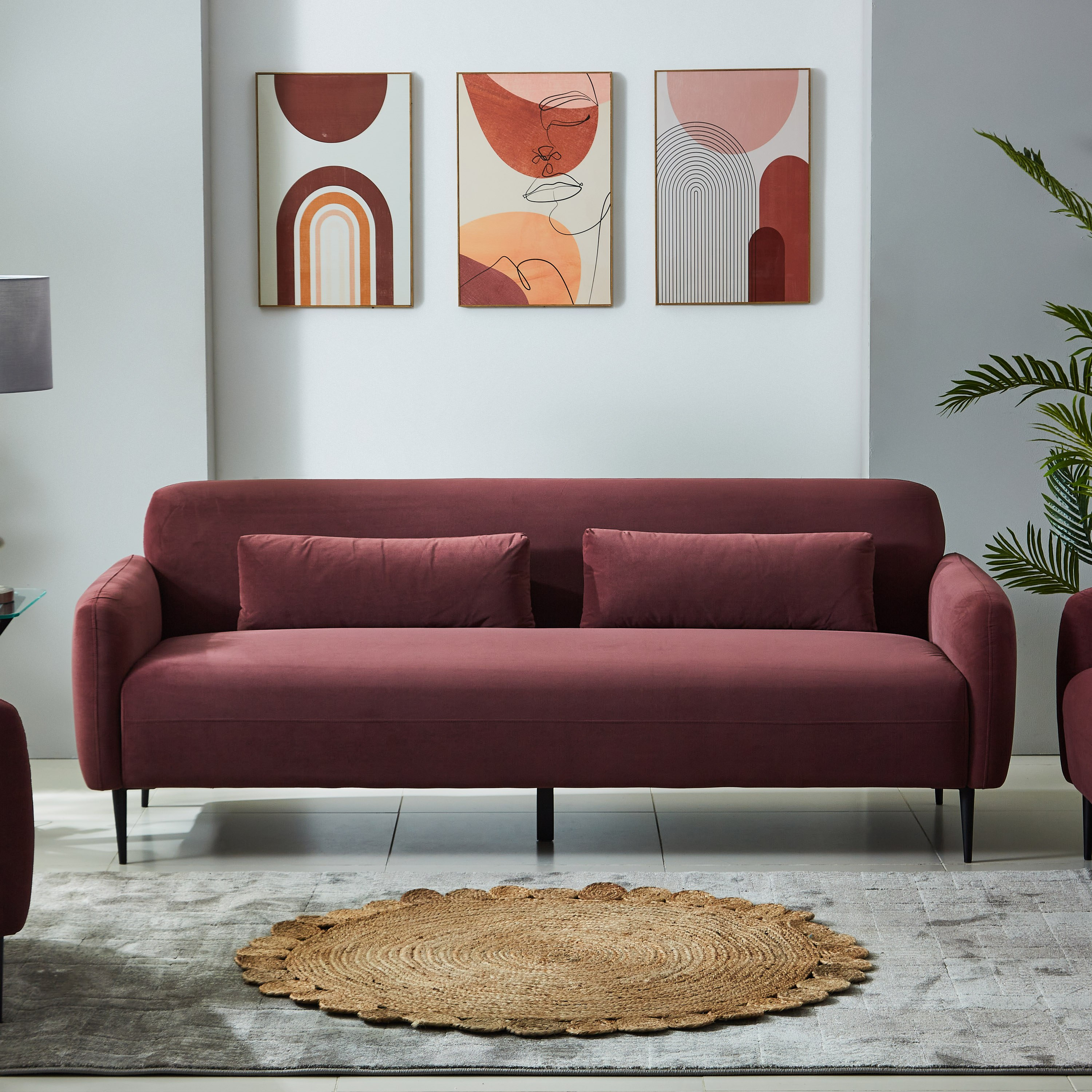 كنبة مخمليّة 3 مقاعد مع وسادتين من إلفا-hbxlivingroom-sofasandarmchairs-sofas-image-5