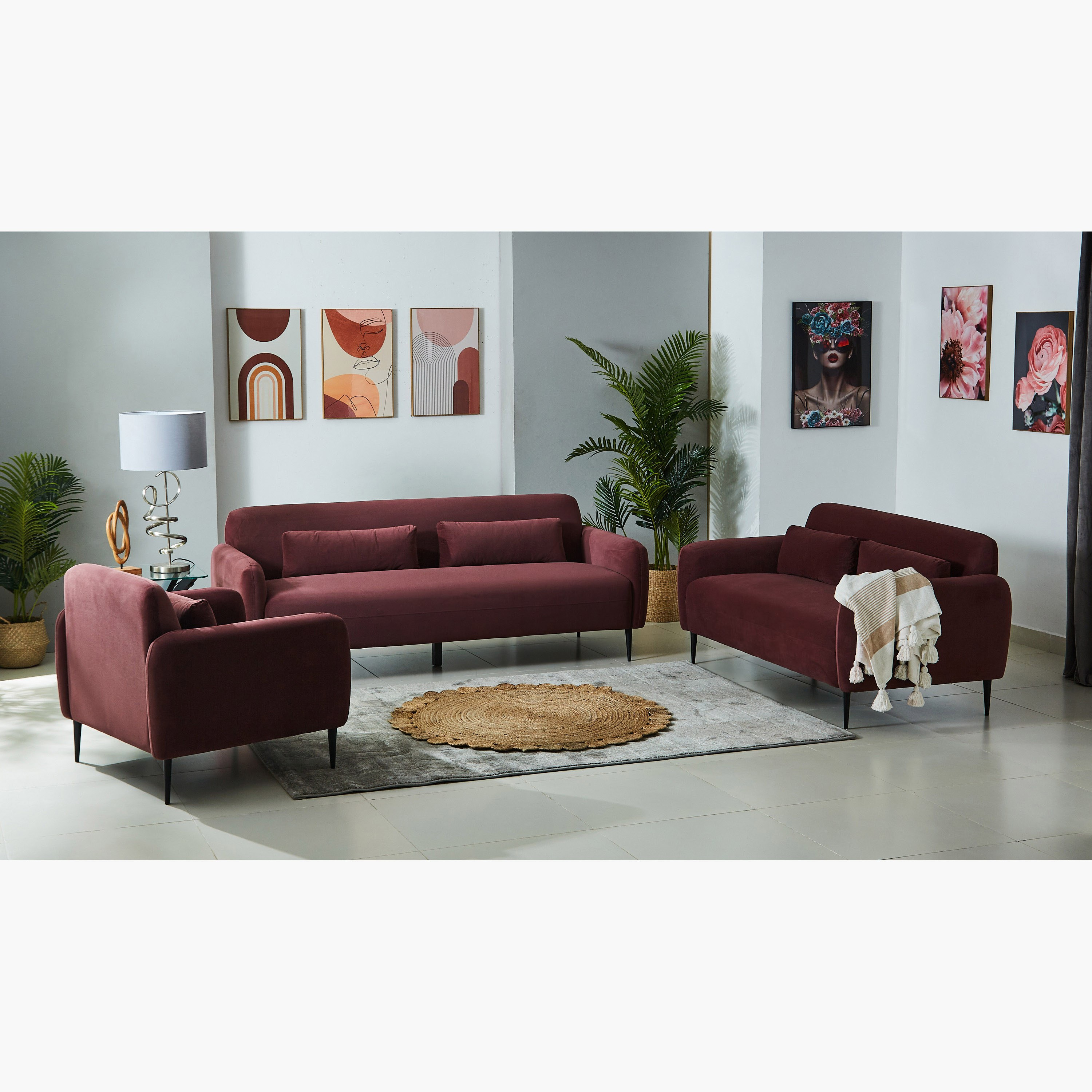 كنبة مخمليّة مقعدين مع وسادتين من إلفا-hbxlivingroom-sofasandarmchairs-sofas-image-11