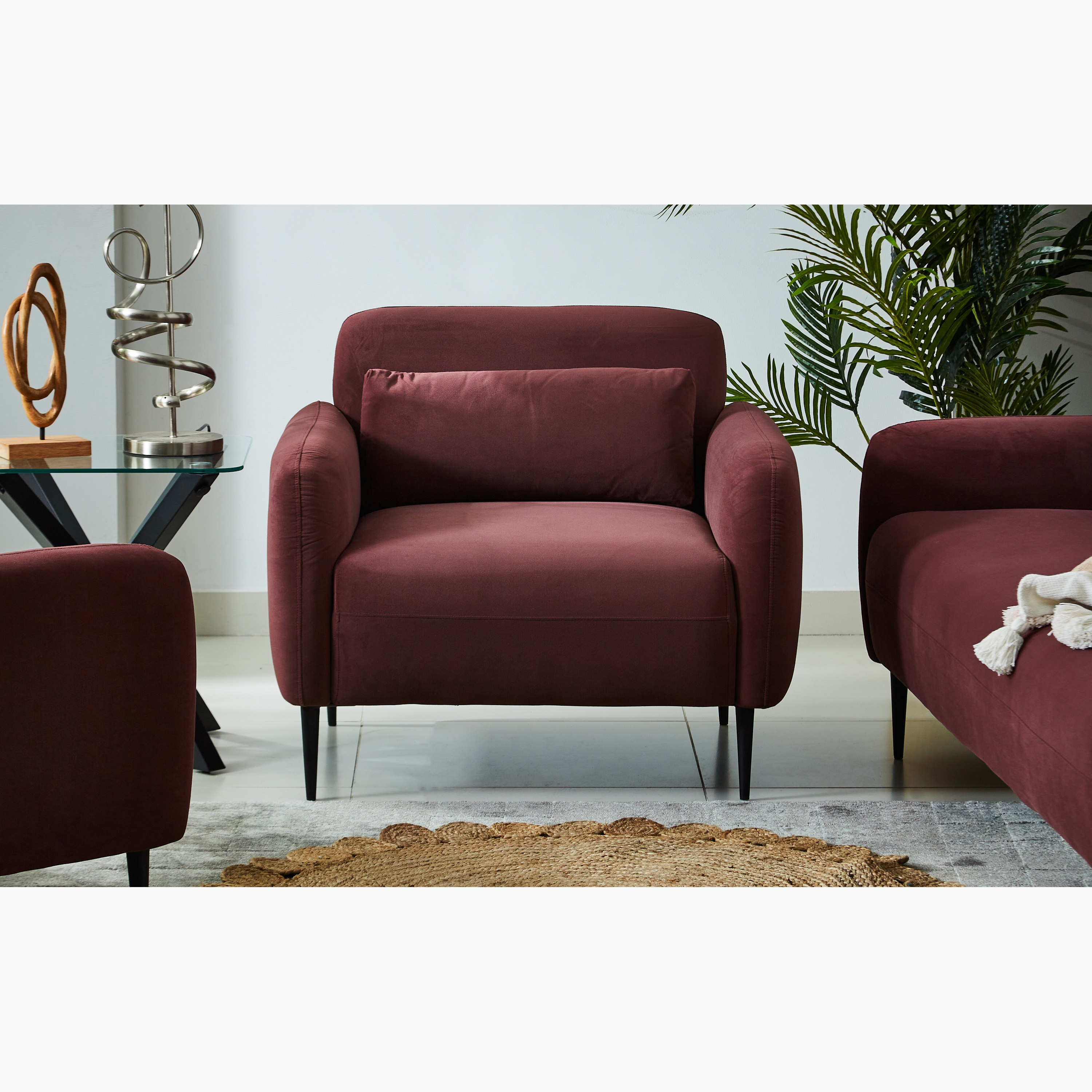 كنبة مخمليّة مقعد واحد مع وسادة من إيلفا-hbxlivingroom-sofasandarmchairs-sofas-image-1