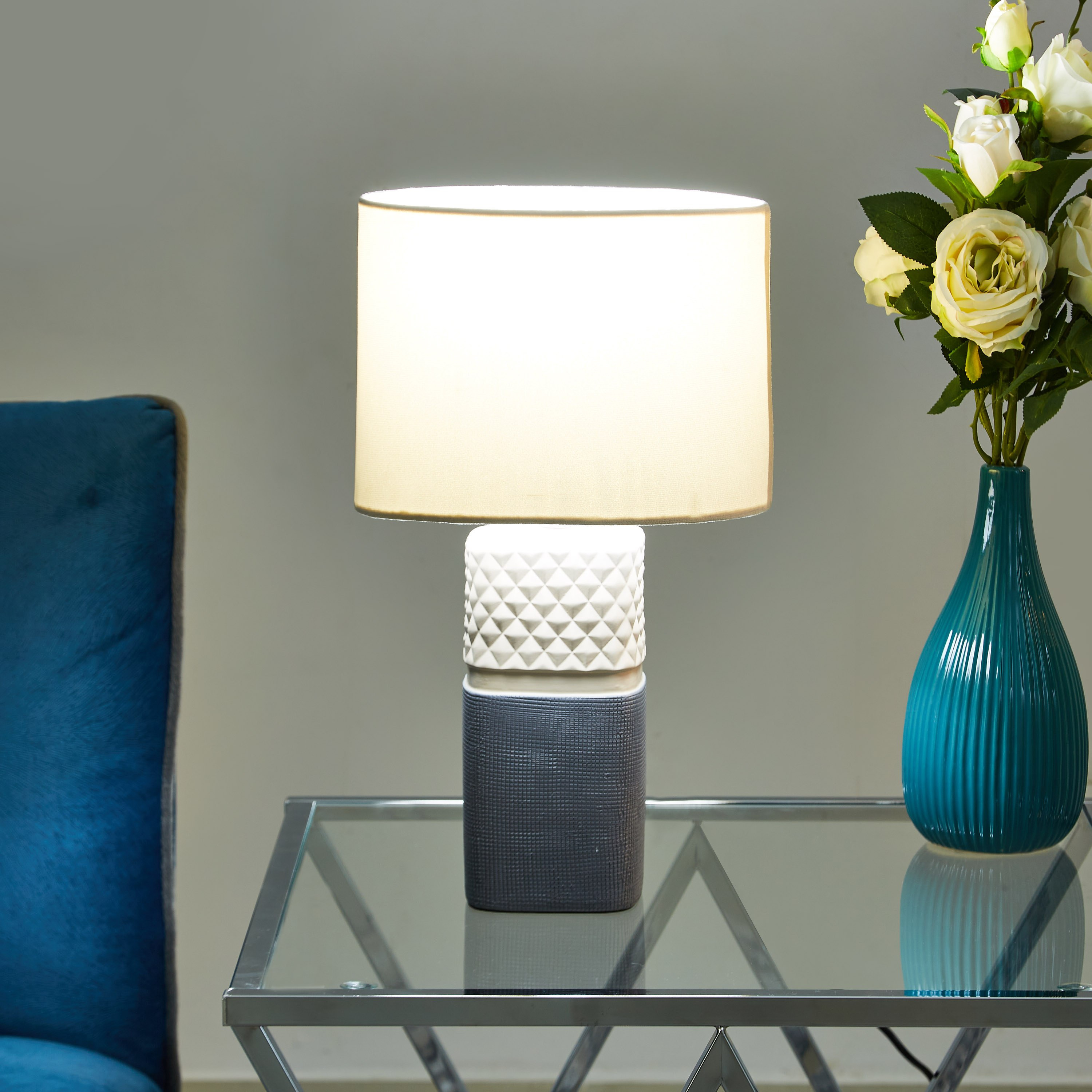 مصباح مكعّب سيراميك من لوميير - 43 سم-hbxlivingroom-lighting-tablelamps-image-2