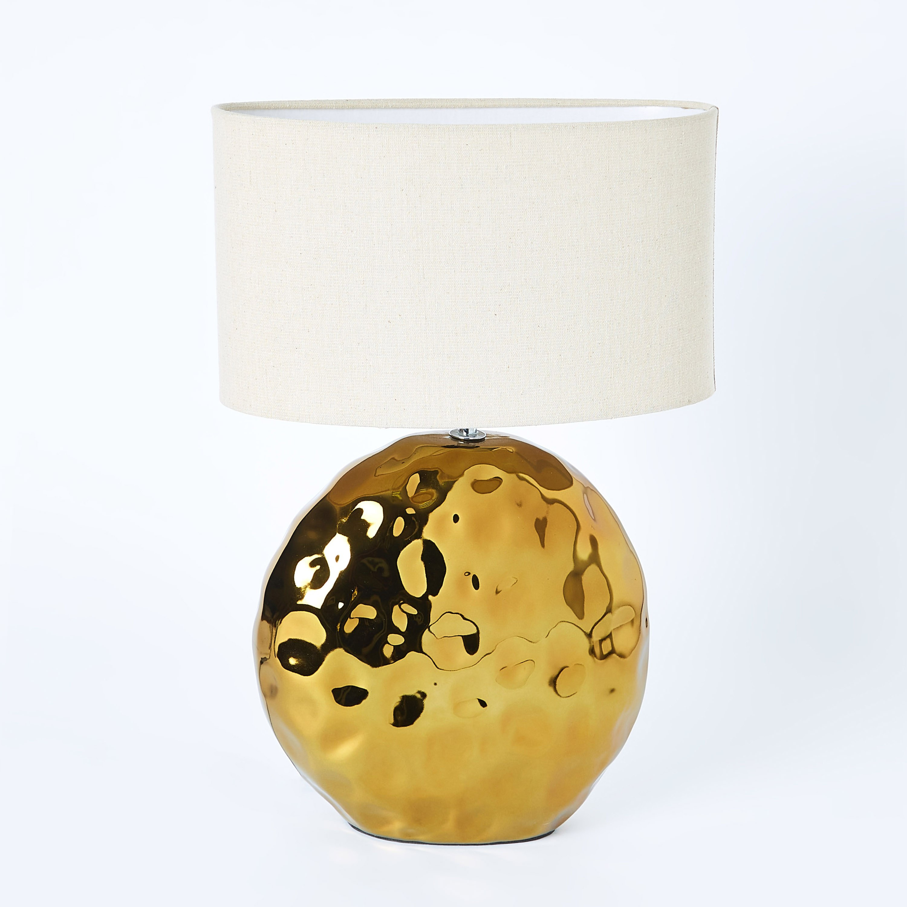 مصباح طاولة سيراميك بارز الملمس بقاعدة مسطّحة من لوميير - 32 سم-hbxlivingroom-lighting-tablelamps-image-5
