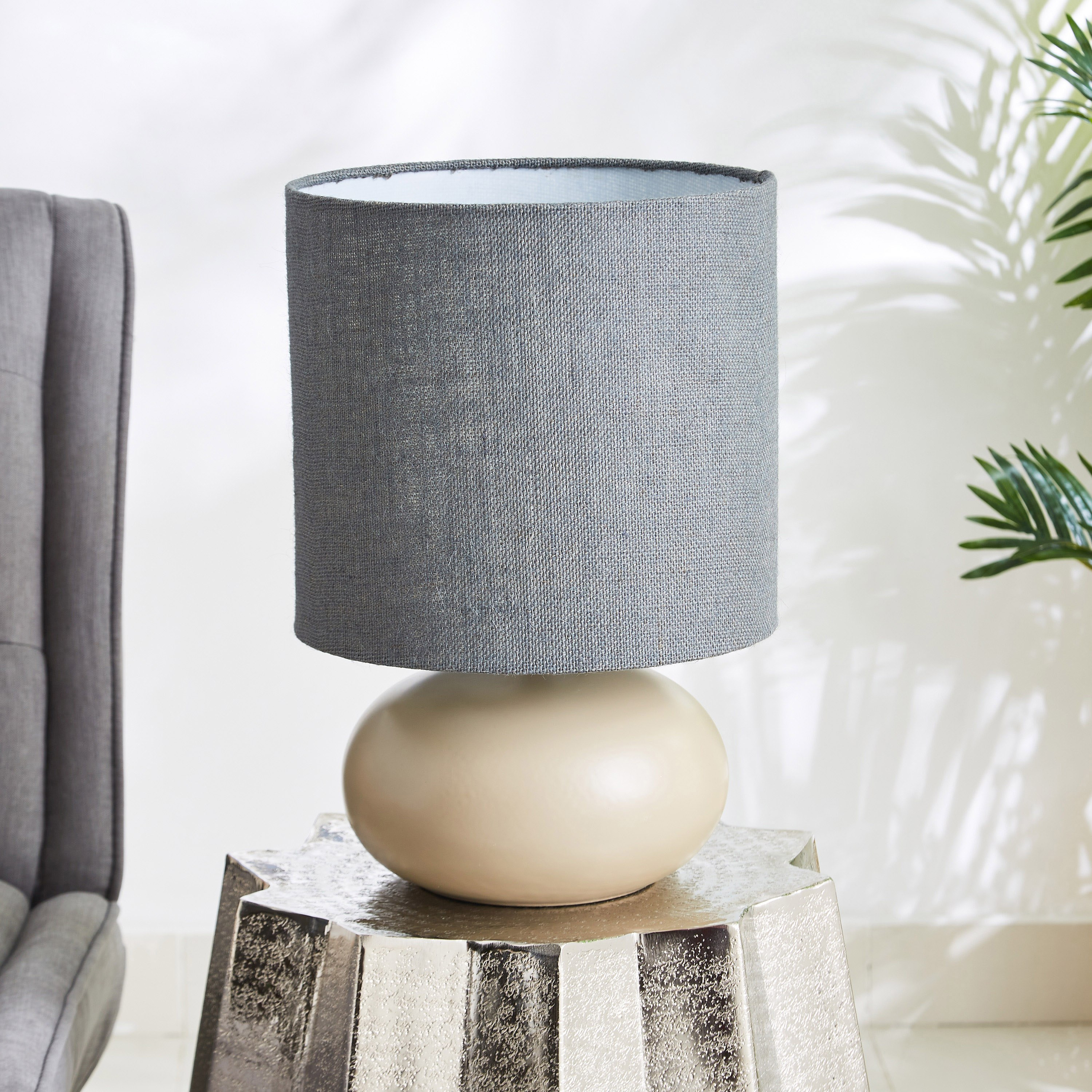 مصباح سيراميك كروي سادة من لوميير - 43 سم-hbxlivingroom-lighting-tablelamps-image-1