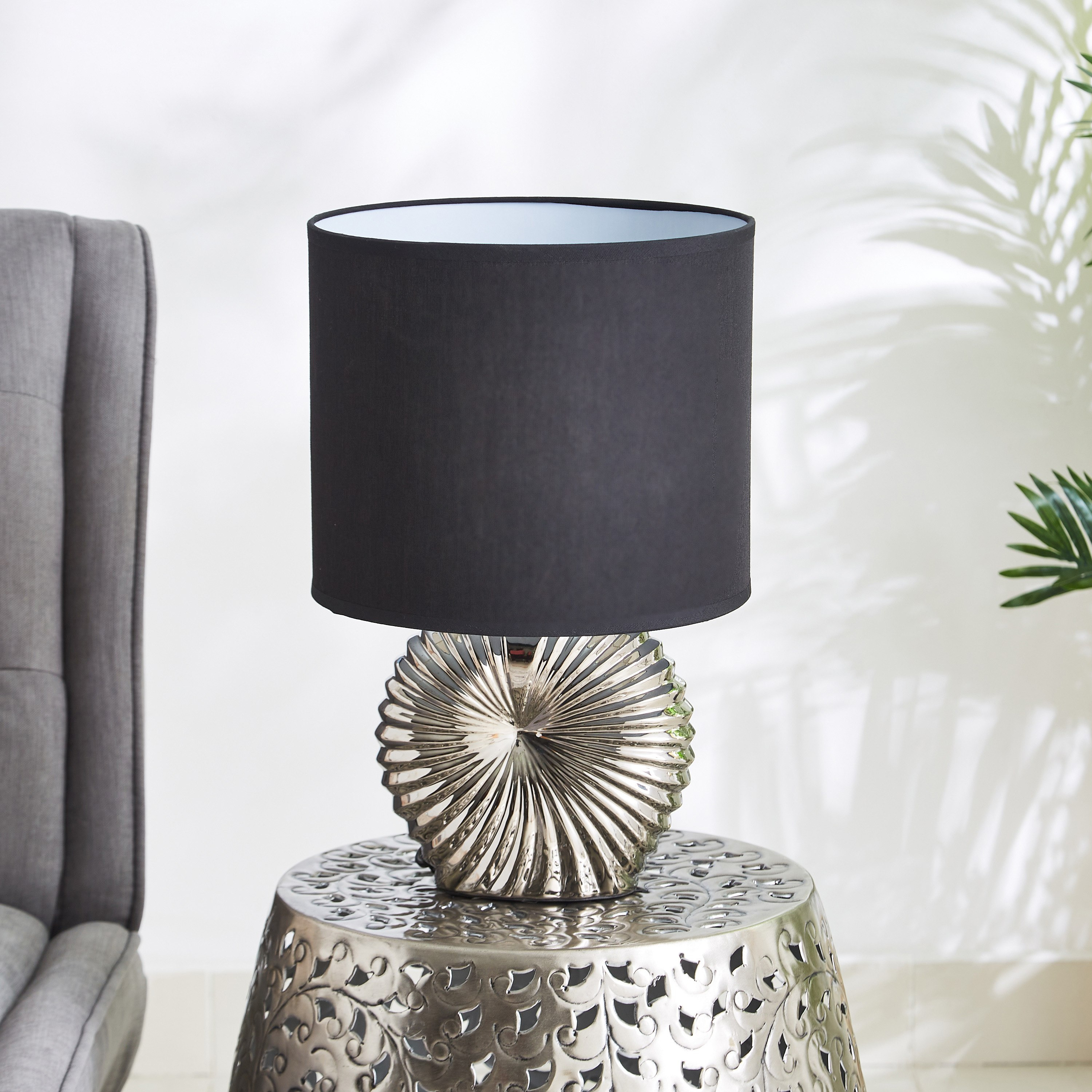 مصباح سيراميك كروي بارز الملمس من لوميير - 40 سم-hbxlivingroom-lighting-tablelamps-image-1
