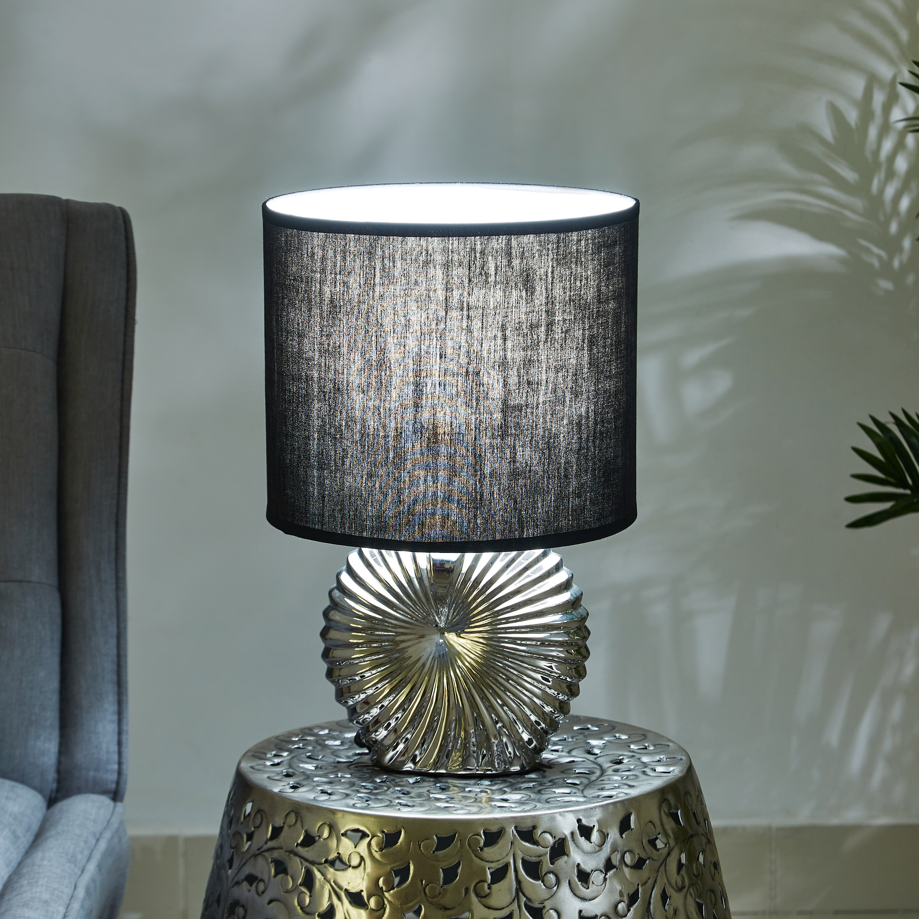 مصباح سيراميك كروي بارز الملمس من لوميير - 40 سم-hbxlivingroom-lighting-tablelamps-image-2