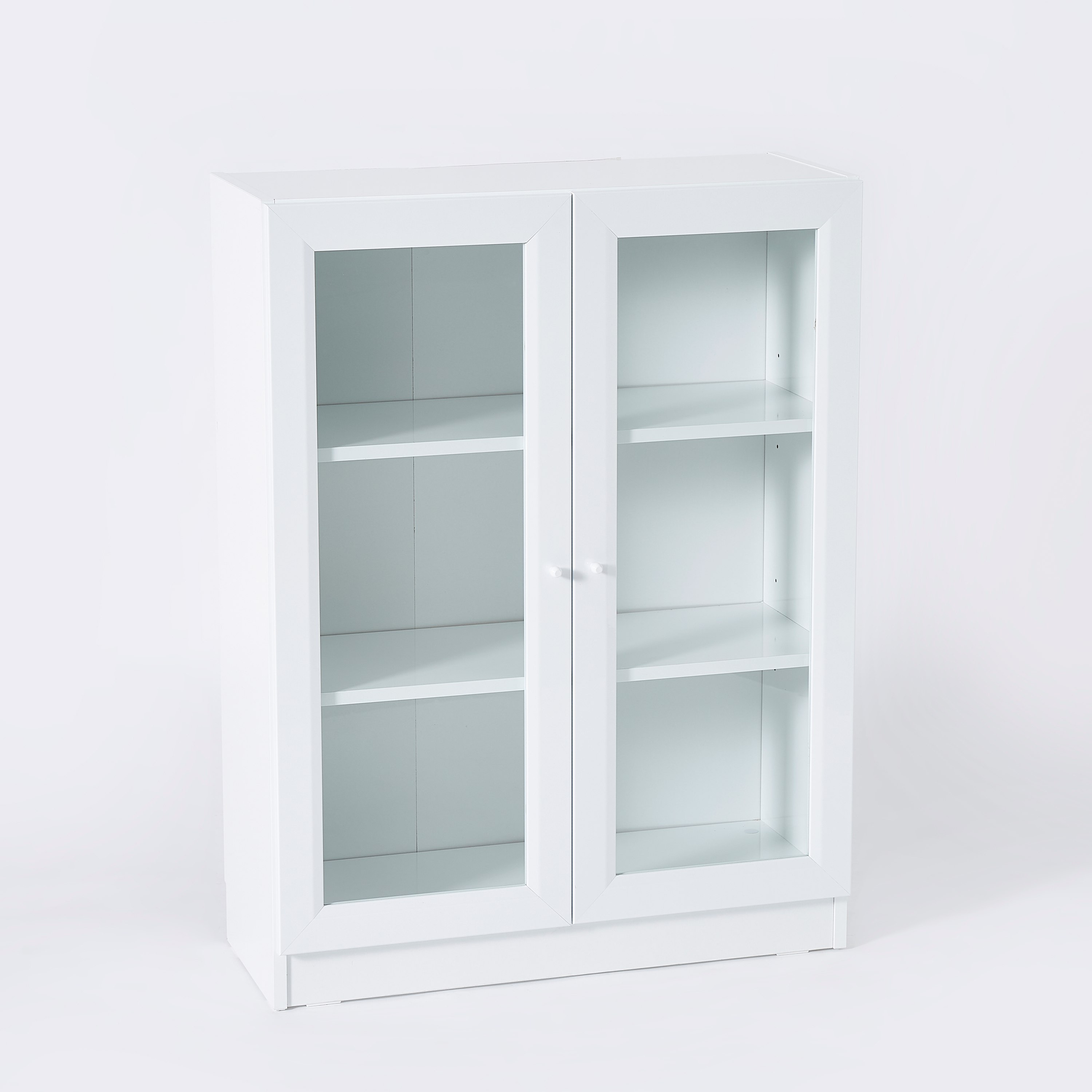 خزانة كتب بـ3 طوابق مع 2 أبواب زجاجيّة من آسكيم-hbxfurniture-office-bookcases-image-9