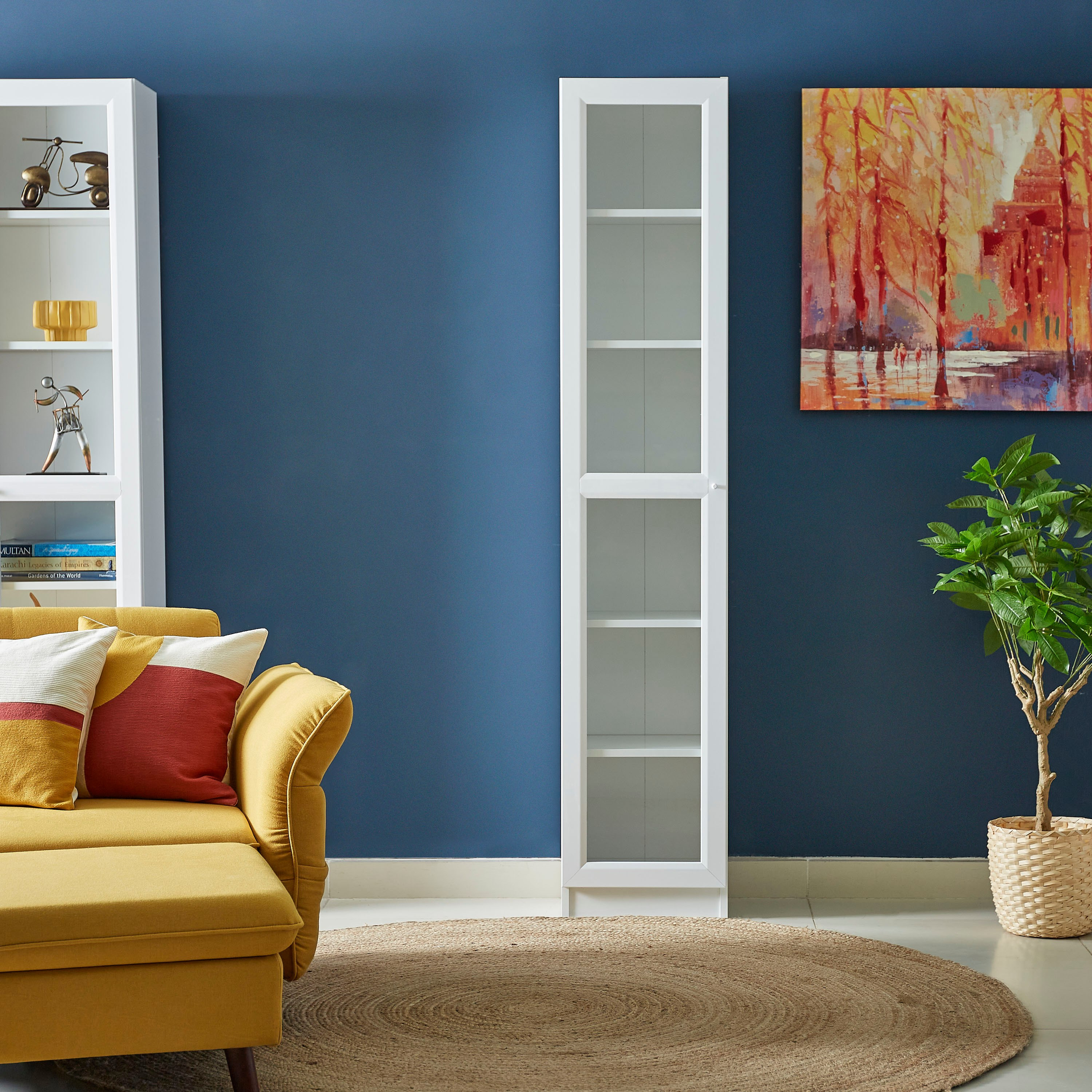 خزانة كتب بـ6 طوابق وباب زجاجي من آسكيم-hbxfurniture-office-bookcases-image-2