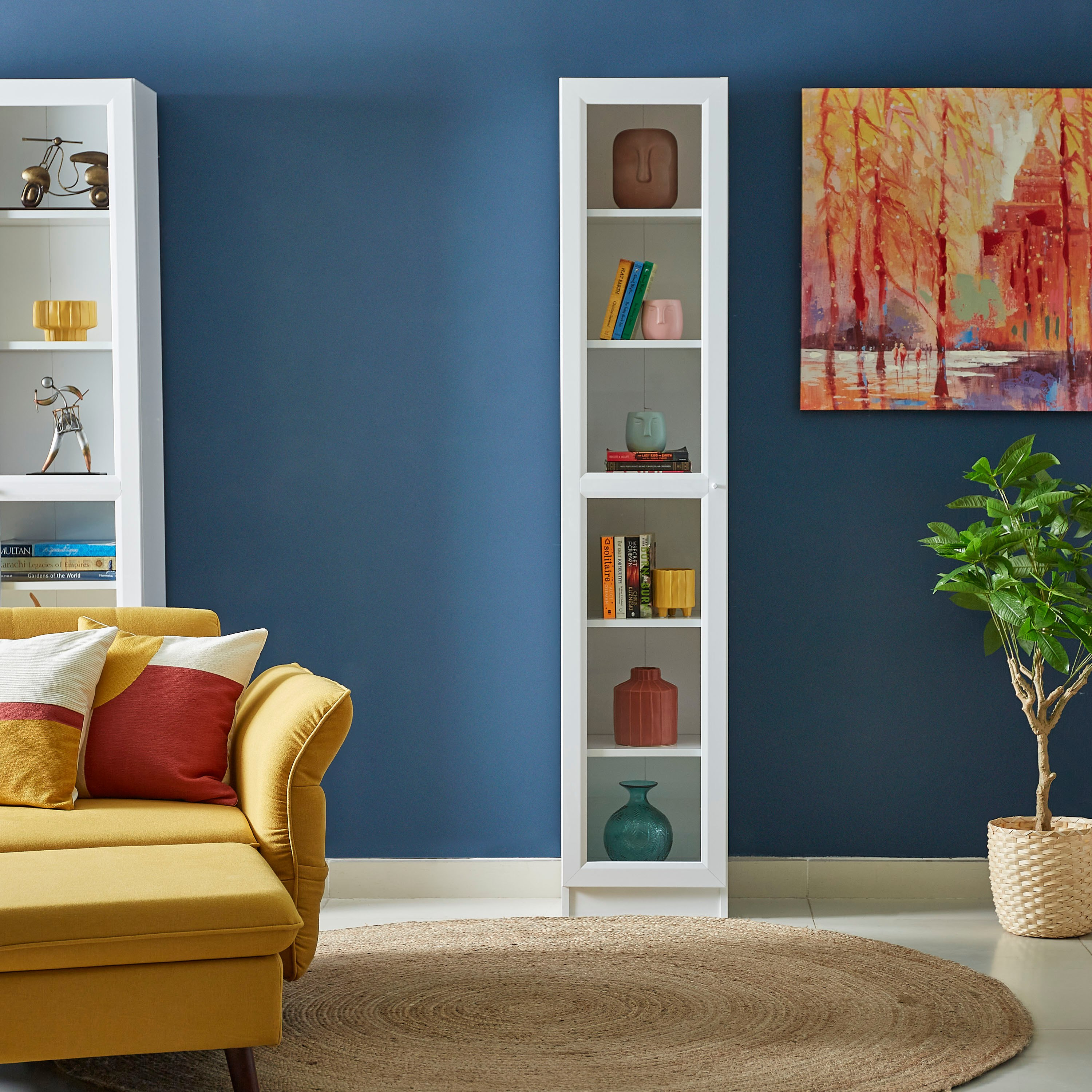 خزانة كتب بـ6 طوابق وباب زجاجي من آسكيم-hbxfurniture-office-bookcases-image-3