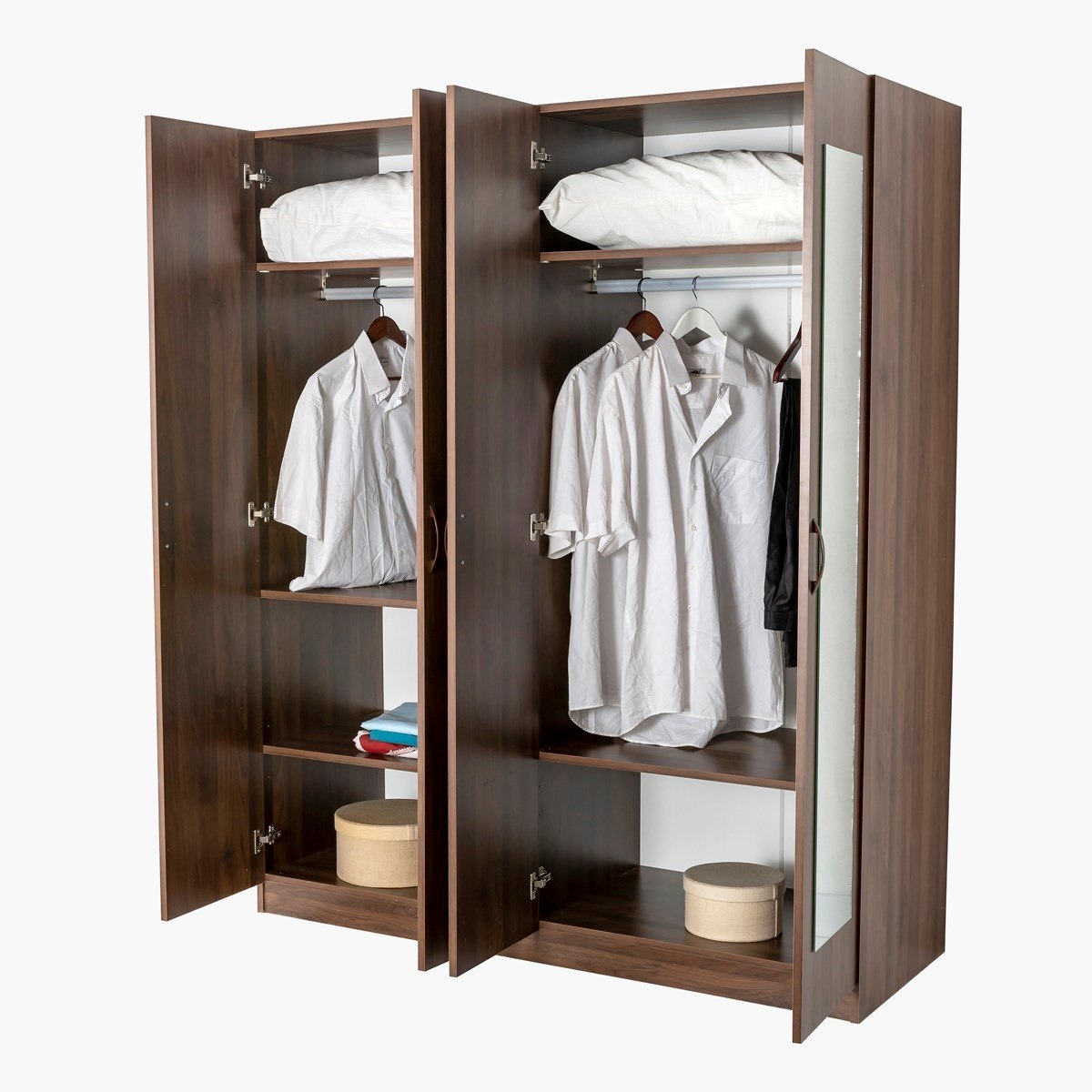 خزانة ملابس 4 أبواب مع مرآة -كومو من موڤو-hbxfurniture-wardrobes-image-4