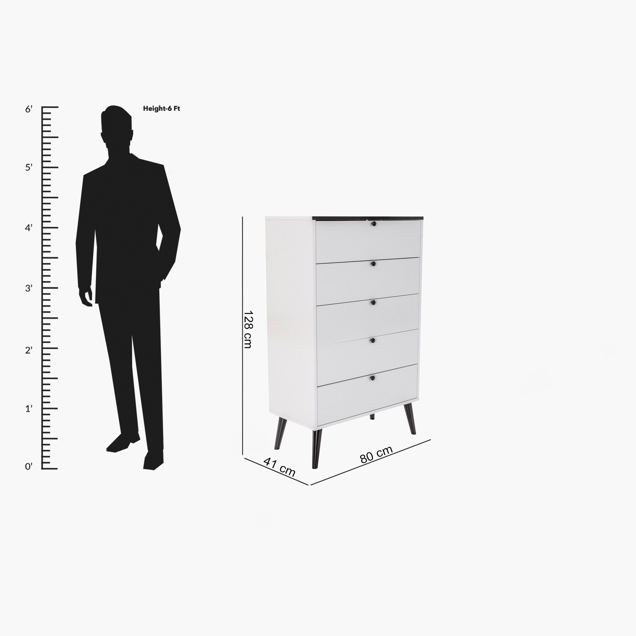 وحدة 5 أدراج من فنلندا-hbxfurniture-dressersandchests-chestofdrawers-image-6