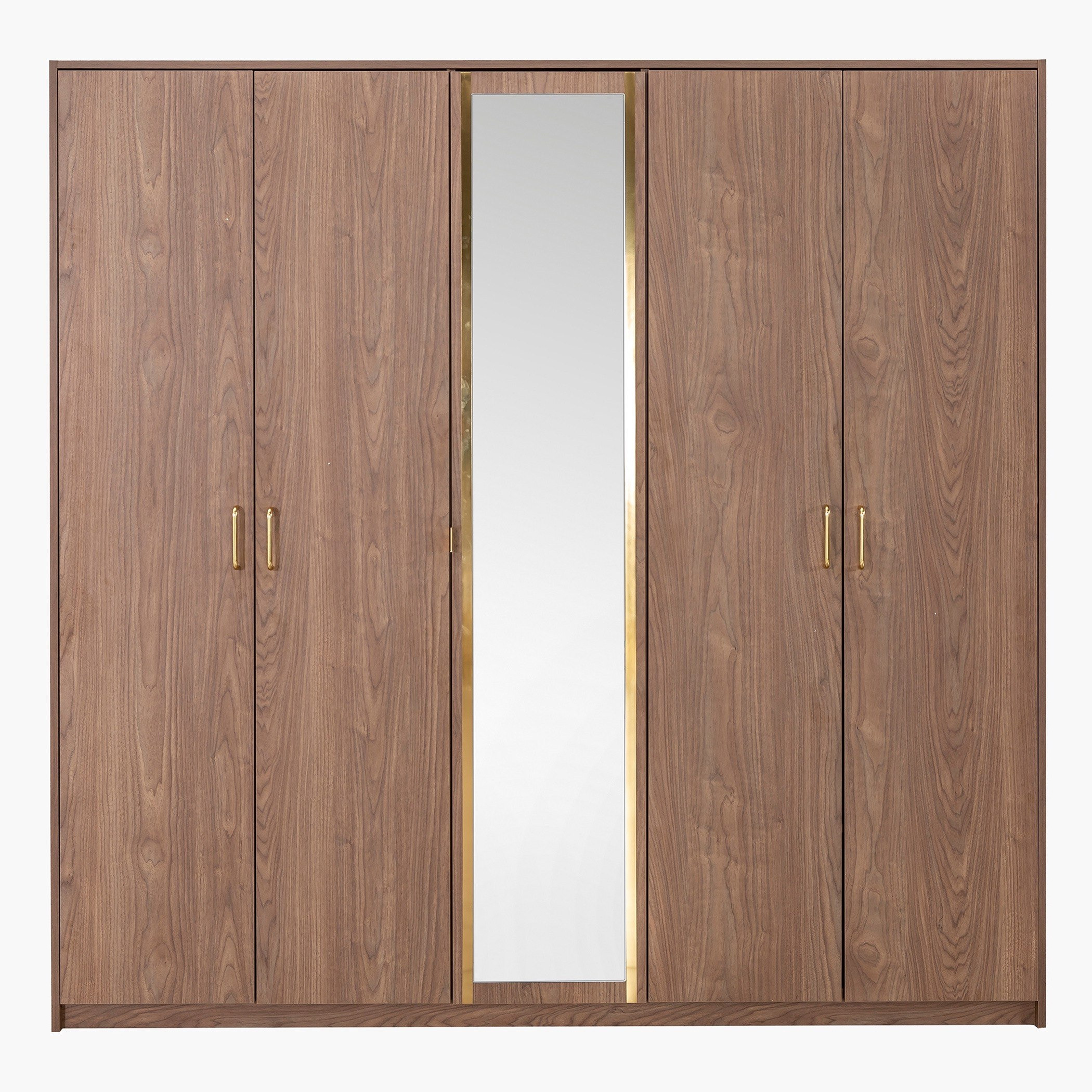 Nature 5-Door Wardrobe with Mirror-hbxfurniture-wardrobes-image-2