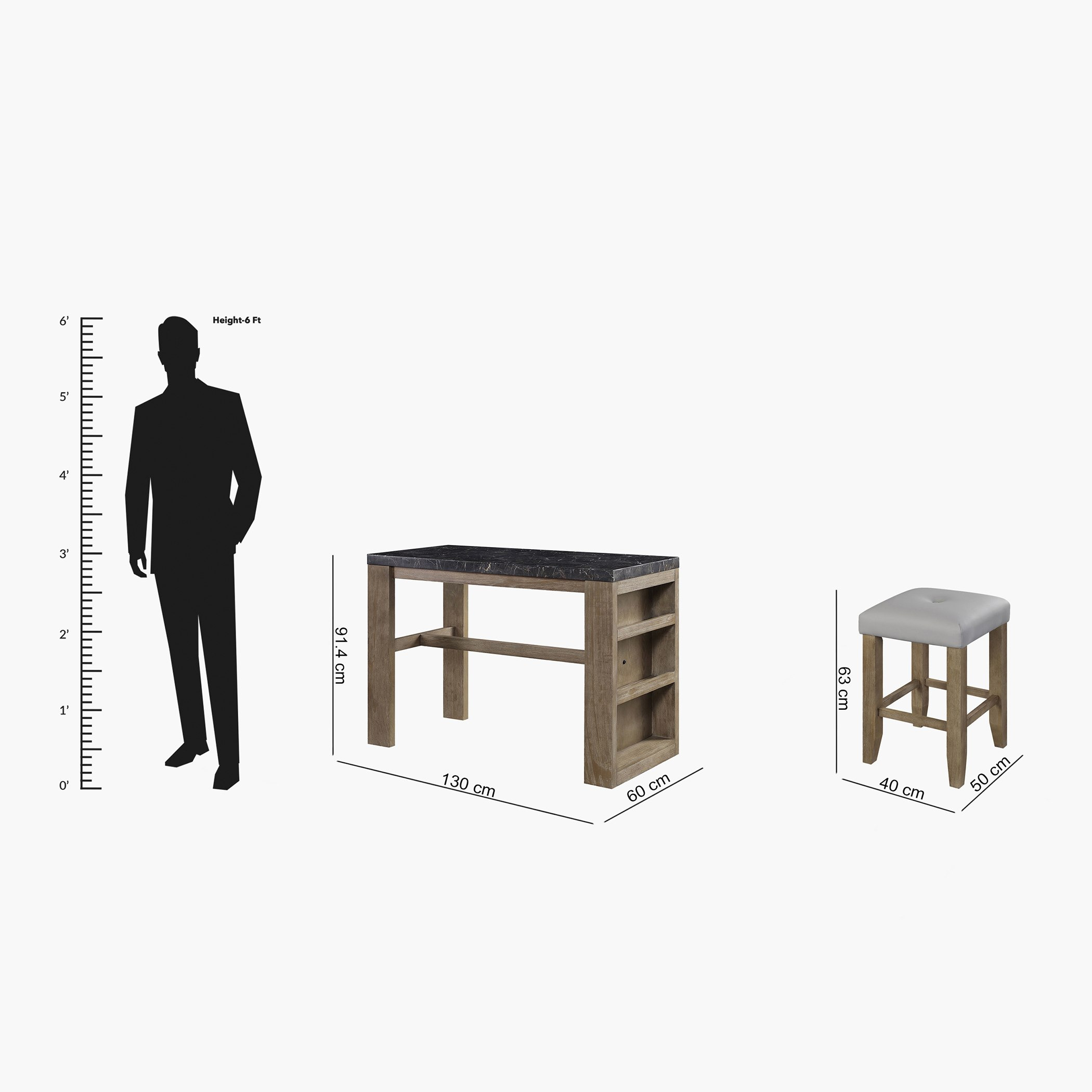 طقم طاولة مطبخ بسطح رخام 4 مقاعد من أرلينجتون-hbxfurniture-diningtablesandsets-diningsets-image-14