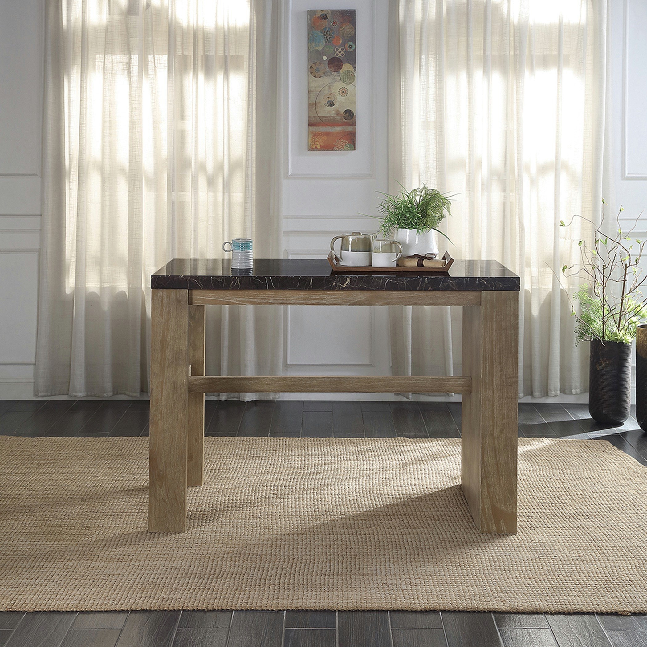 طقم طاولة مطبخ بسطح رخام 4 مقاعد من أرلينجتون-hbxfurniture-diningtablesandsets-diningsets-image-3