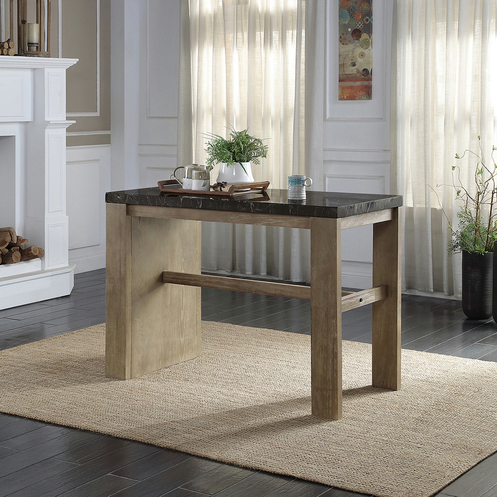 طقم طاولة مطبخ بسطح رخام 4 مقاعد من أرلينجتون-hbxfurniture-diningtablesandsets-diningsets-image-4