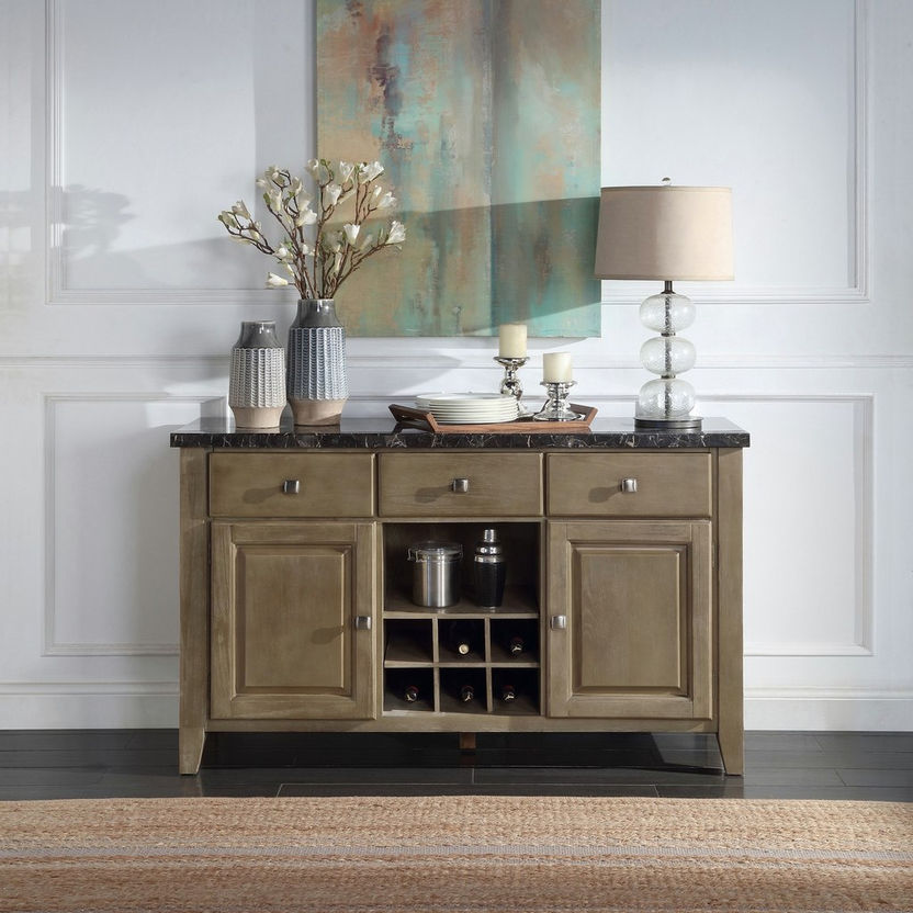 Arlington Marble Top Sideboard-Buffets and Sideboards-image-0