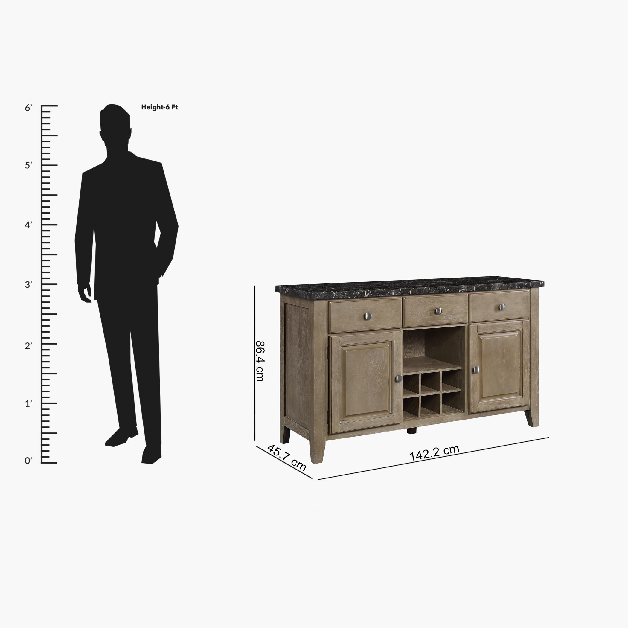 خزانة جانبية بسطح رخام من أرلينجتون-hbxfurniture-diningroom-buffetsandsideboards-image-13