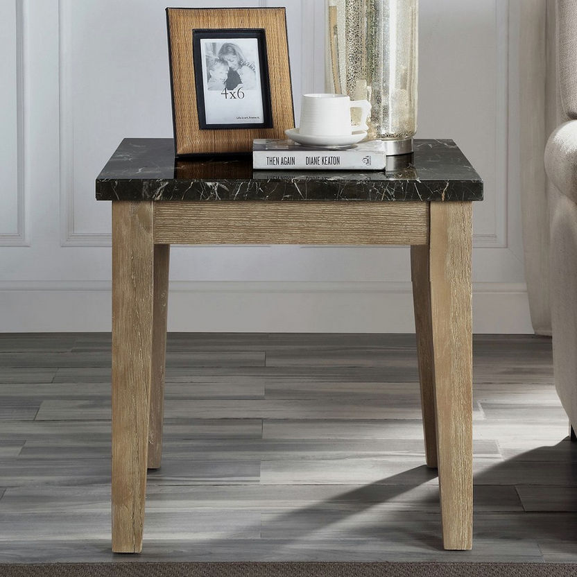 Arlington Marble Top End Table-End Tables-image-1