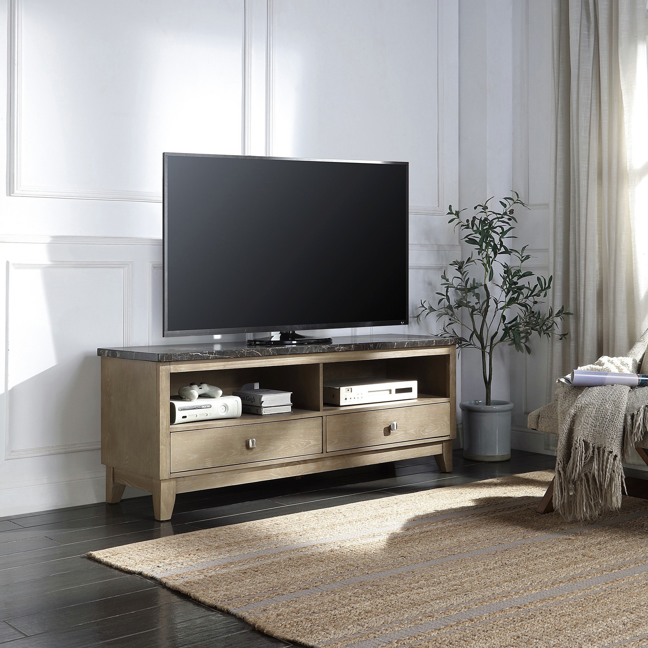 Arlington Marble Top TV Unit for TVs up to 65 inches-hbxlivingroom-mediaunitsandstorage-tvunits-image-2