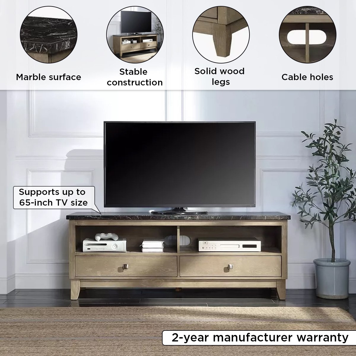 Arlington Marble Top TV Unit for TVs up to 65 inches-hbxlivingroom-mediaunitsandstorage-tvunits-image-4