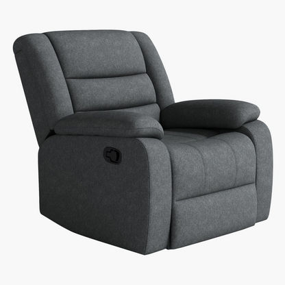 York 1-Seater Water-Resistant Fabric Recliner-Recliner Sofas-image-2