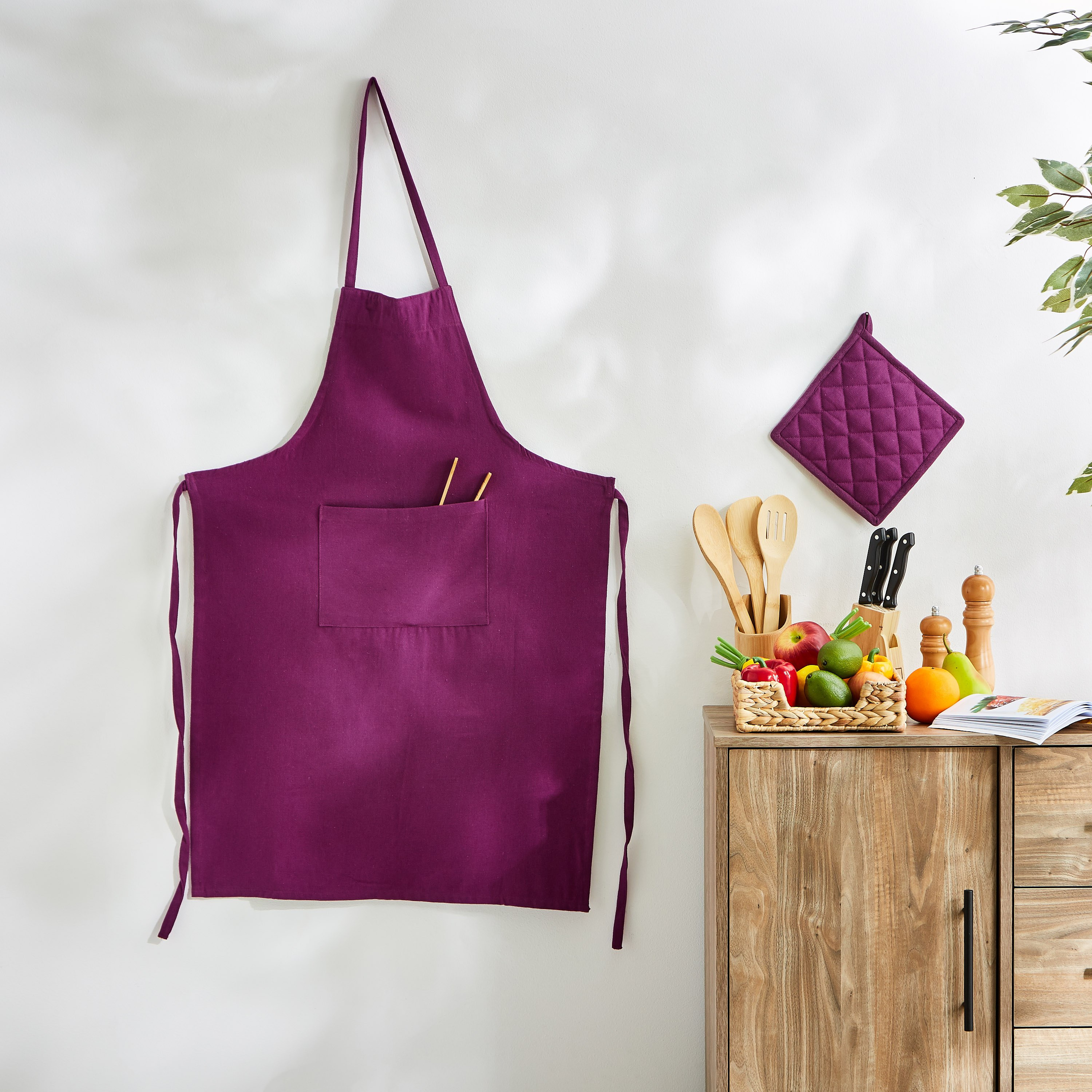 مريلة قطن سادة من يوني-hbxhomeware-kitchenware-kitchenlinens-image-3