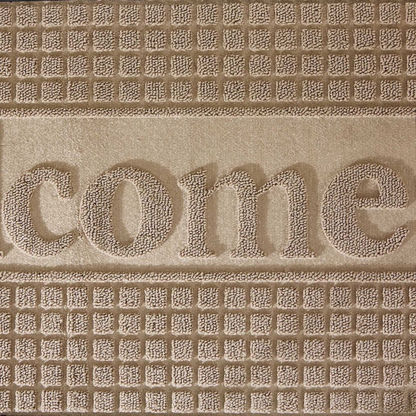 Welcome Embossed Anti-Skid Polypropylene Doormat - 45x75 cms