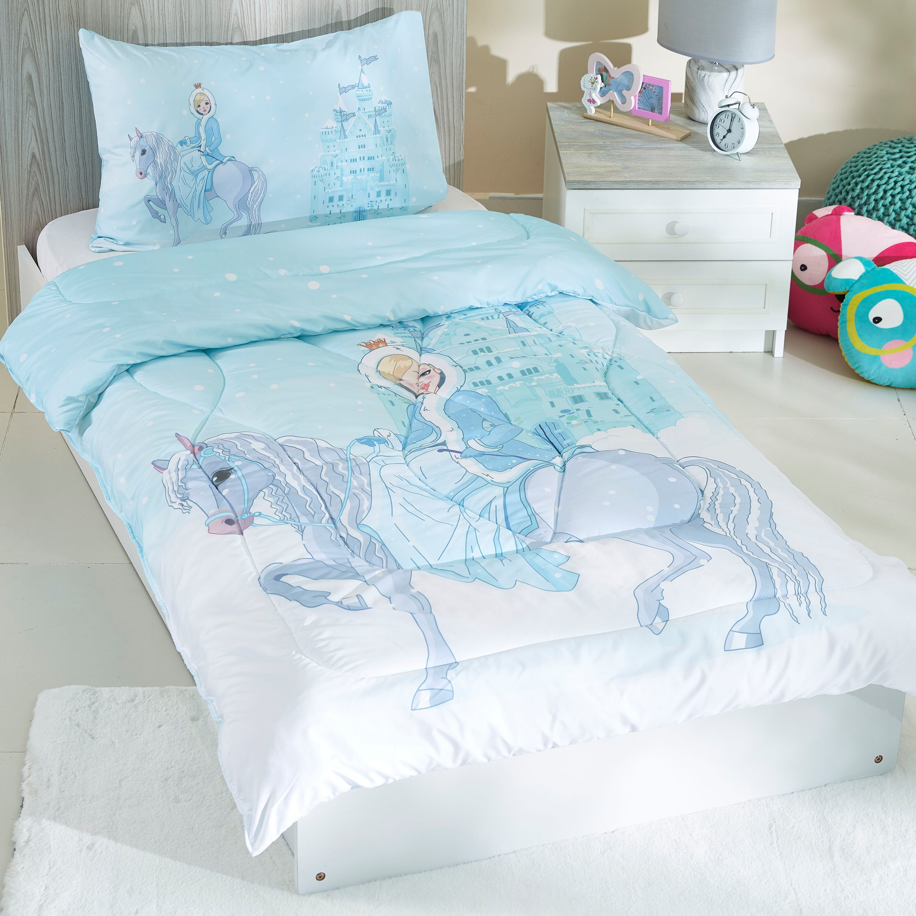 Modish Girl Digital Print 2-Piece Full Comforter Set - 135x220 cm-hbxhomeware-hbxkidsandyouth-image-1