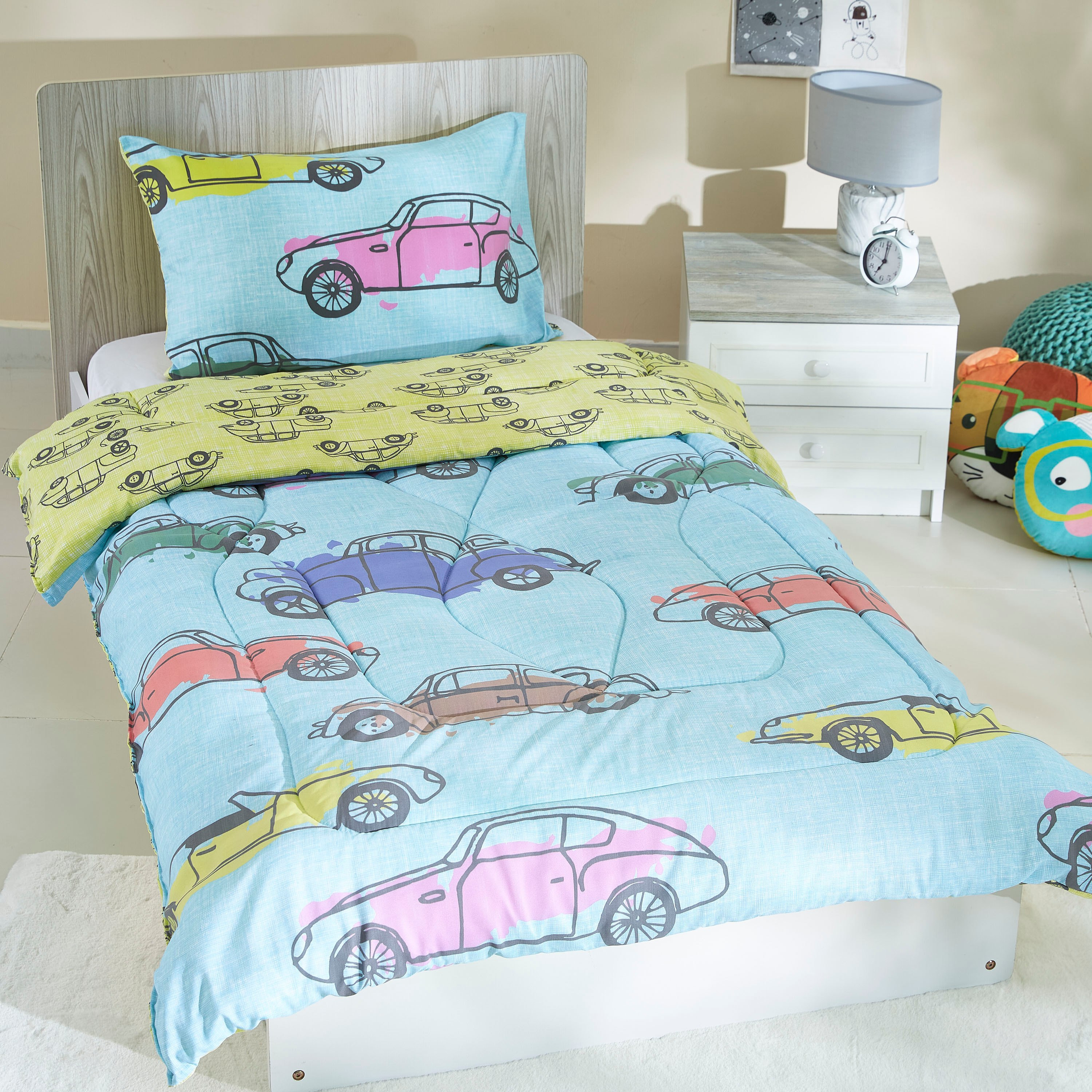 طقم لحاف قطعتين بطبعات رقمية للأولاد من موديش- 135x220 سم-hbxhomeware-hbxkidsandyouth-image-1