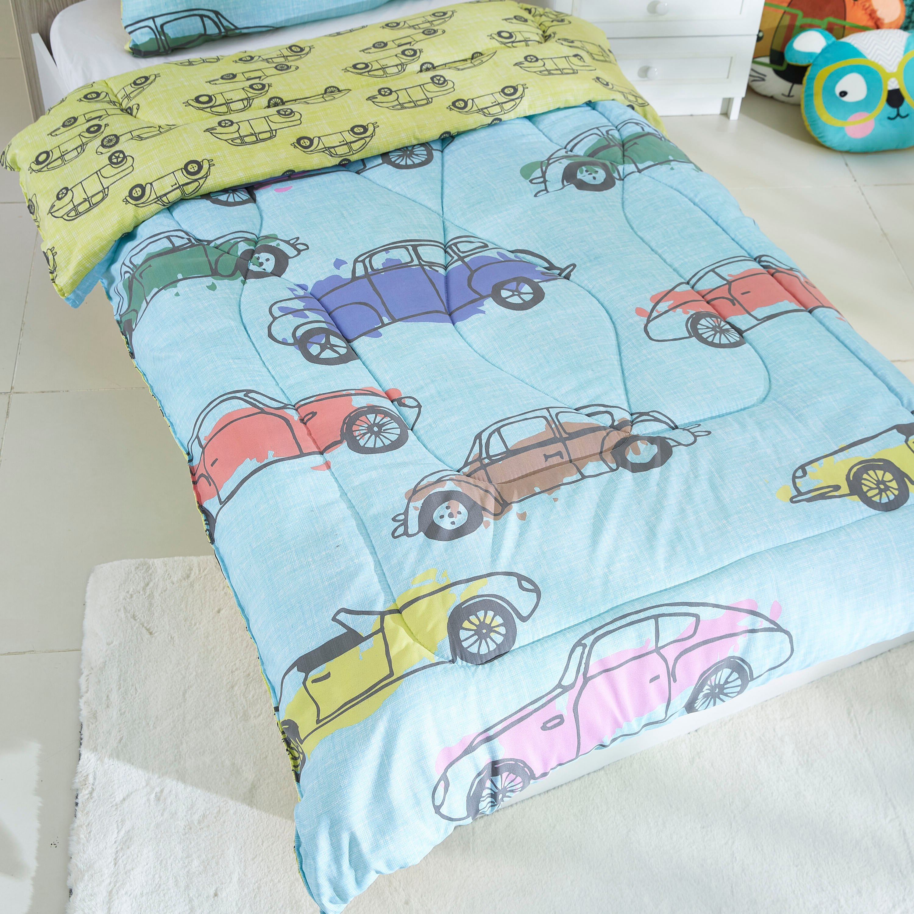 طقم لحاف قطعتين بطبعات رقمية للأولاد من موديش- 135x220 سم-hbxhomeware-hbxkidsandyouth-image-2