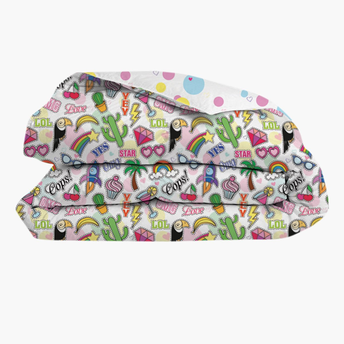 طقم لحاف مزدوج من قطعتين بطبعات رقمية للجنسين من موديش - 135x220 سم-hbxhomeware-hbxkidsandyouth-image-5