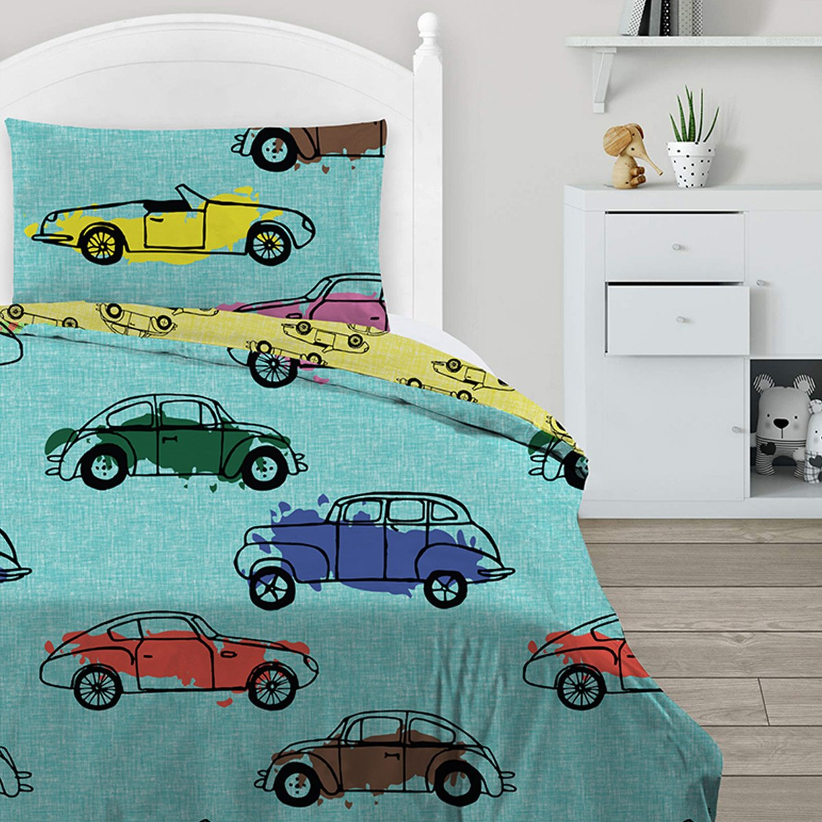 طقم لحاف بطبعات رقميّة قطعتين من موديش - 160x220 سم-hbxhomeware-hbxkidsandyouth-image-3