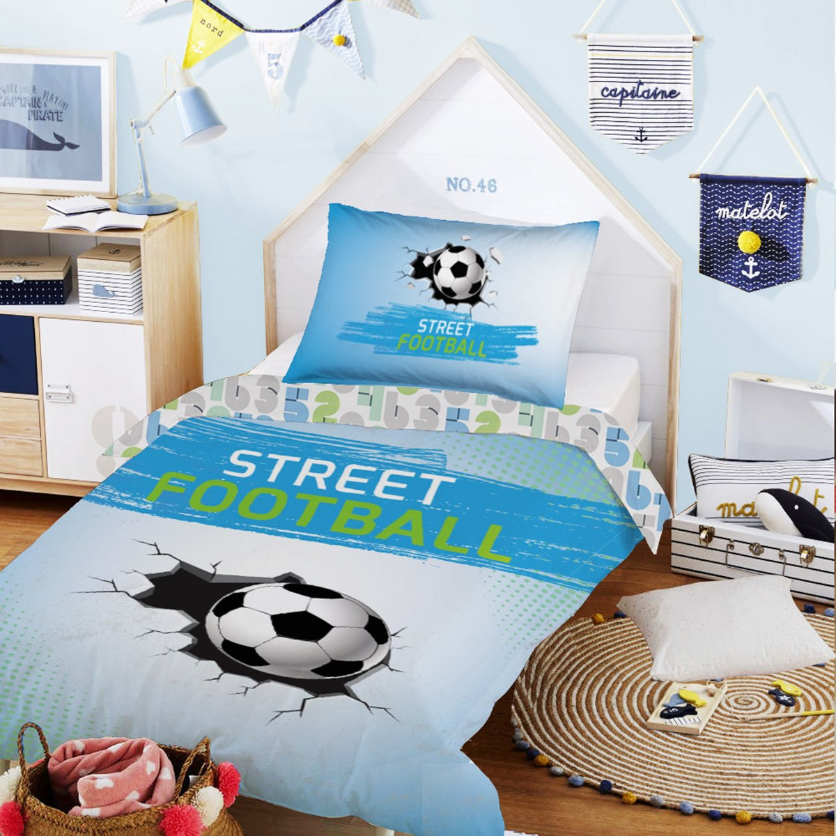 طقم لحاف بطبعات رقميّة قطعتين من موديش - 160x220 سم-hbxhomeware-hbxkidsandyouth-image-1